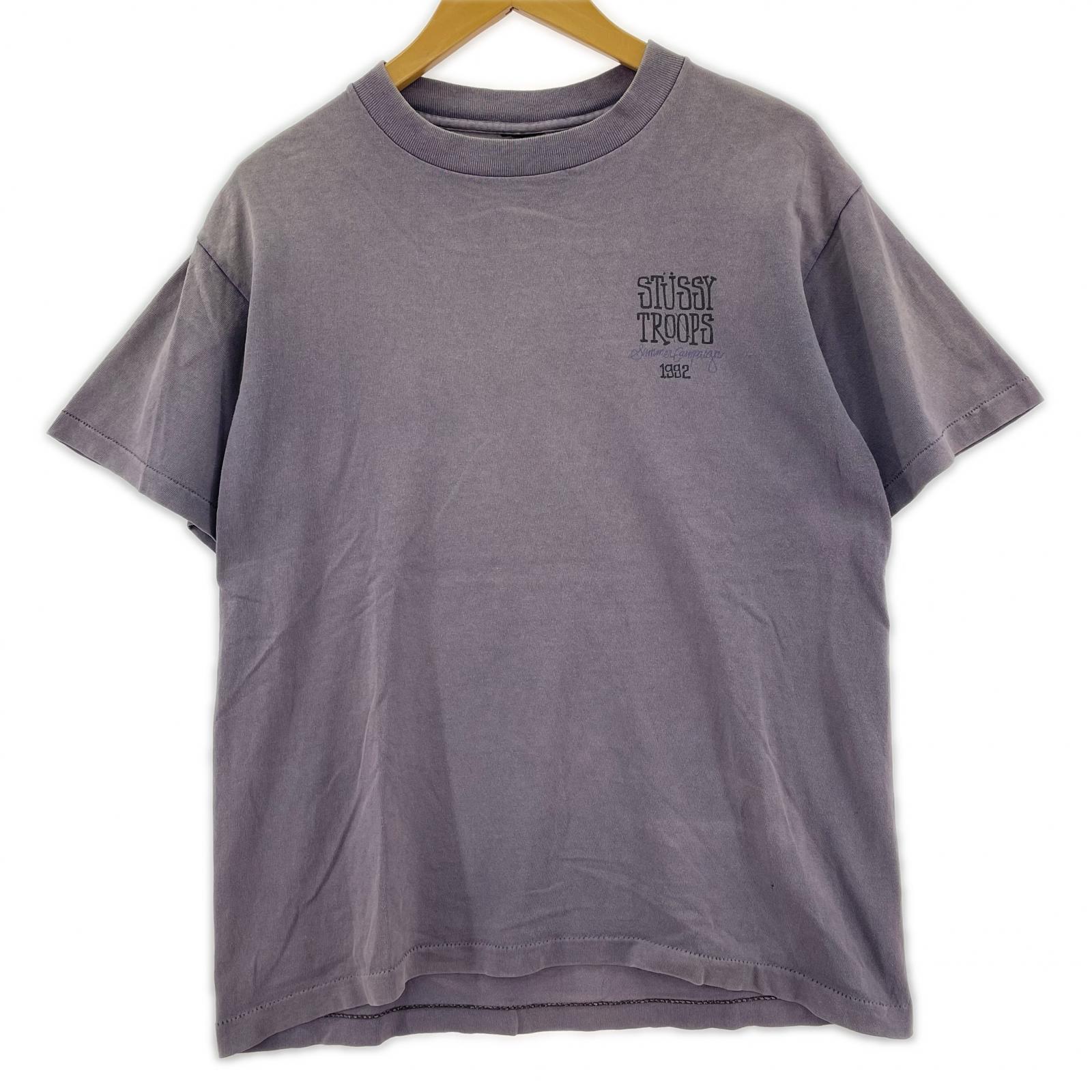 半袖Tシャツ 90’s ”STUSSY TROOPS 1992” TEE パープル