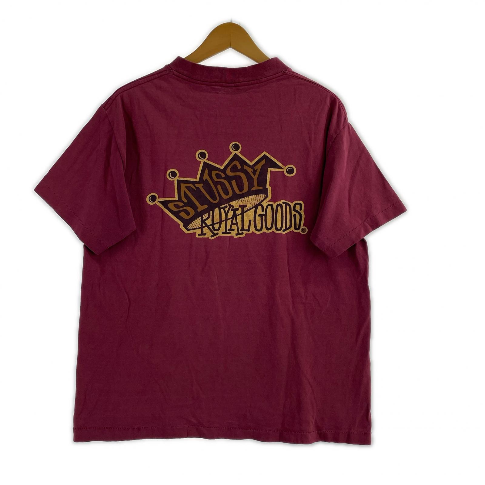 半袖Tシャツ 80’s 黒タグ ROYALGOODS バックロゴプリントTEE M