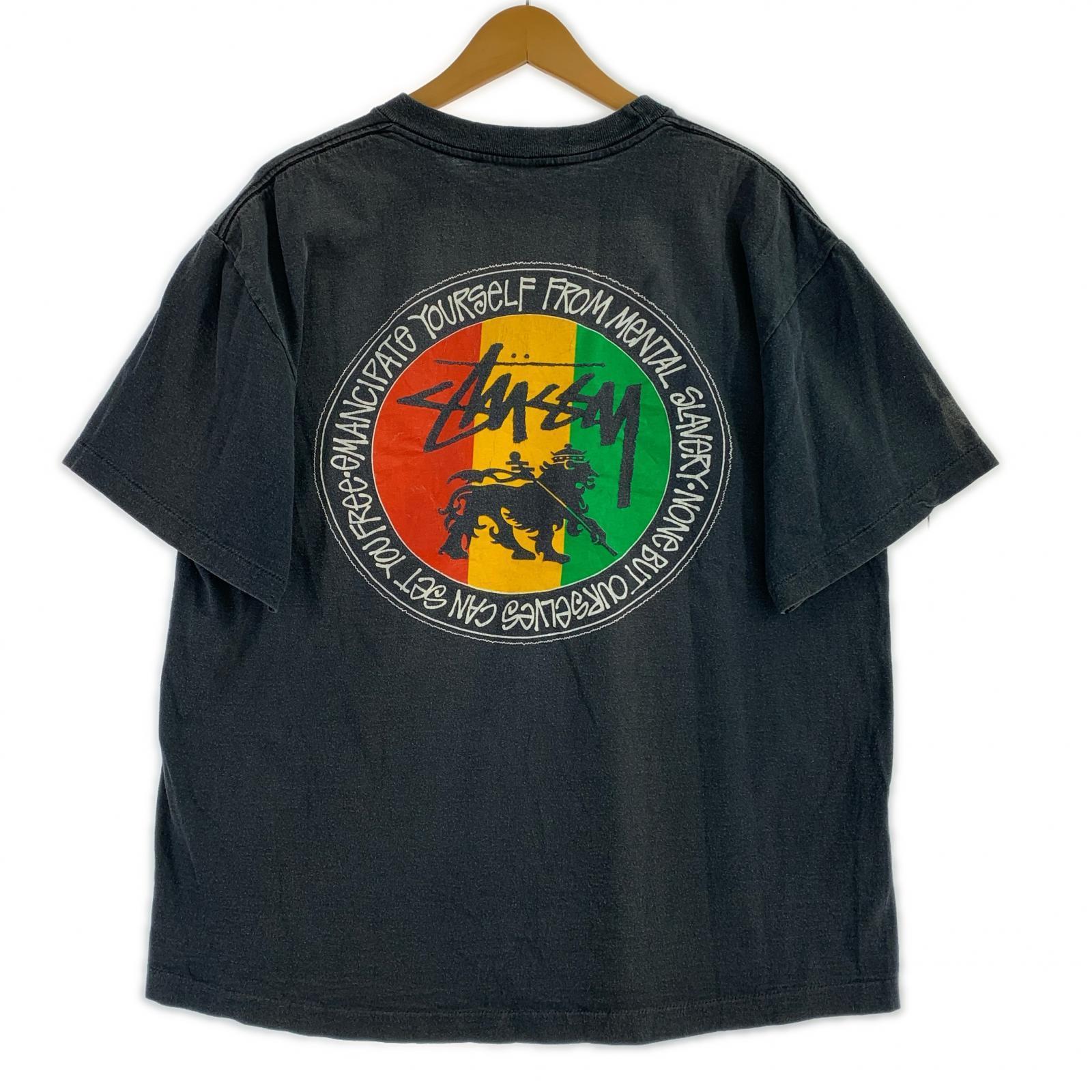 半袖Tシャツ 80s ラスタライオン バックプリントTee ブラック