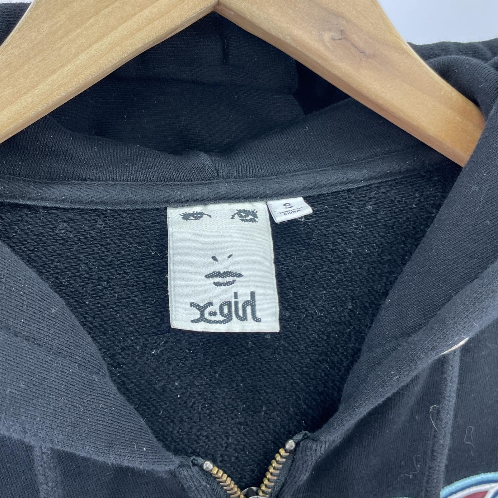 パーカー BUTTERFLY ZIP UP HOODIE BLK S S ブラック