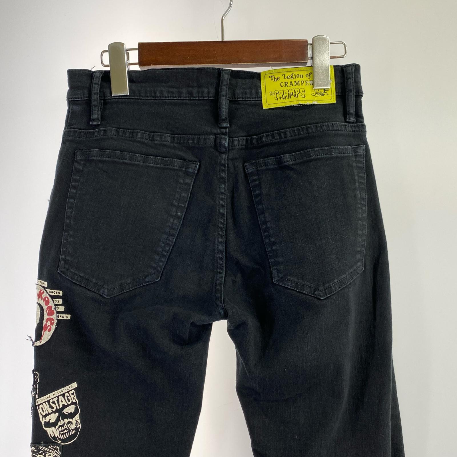 デニムパンツ 16SS ×Cramp スキニーパンツ 黒 M M ブラック