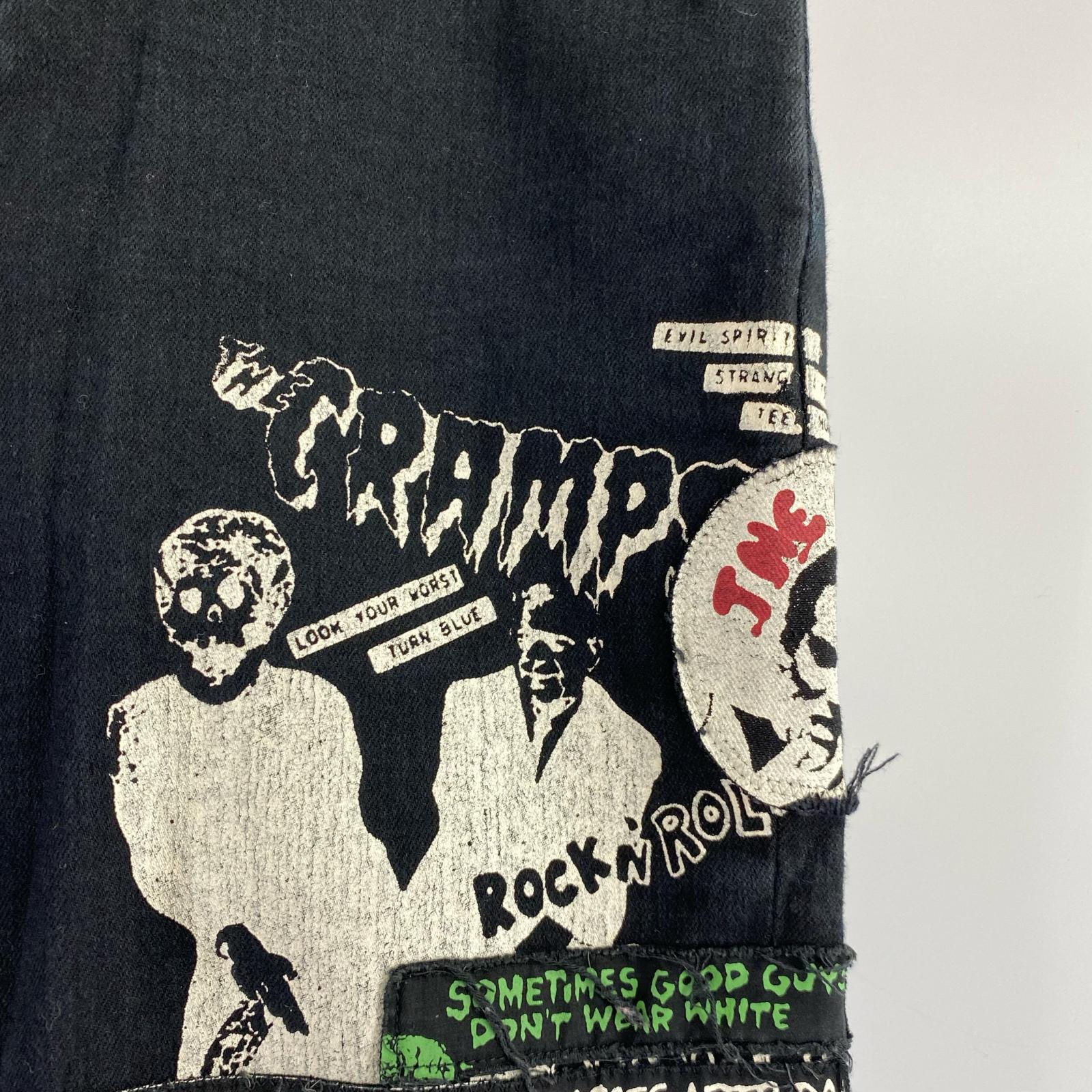 デニムパンツ 16SS ×Cramp スキニーパンツ 黒 M M ブラック
