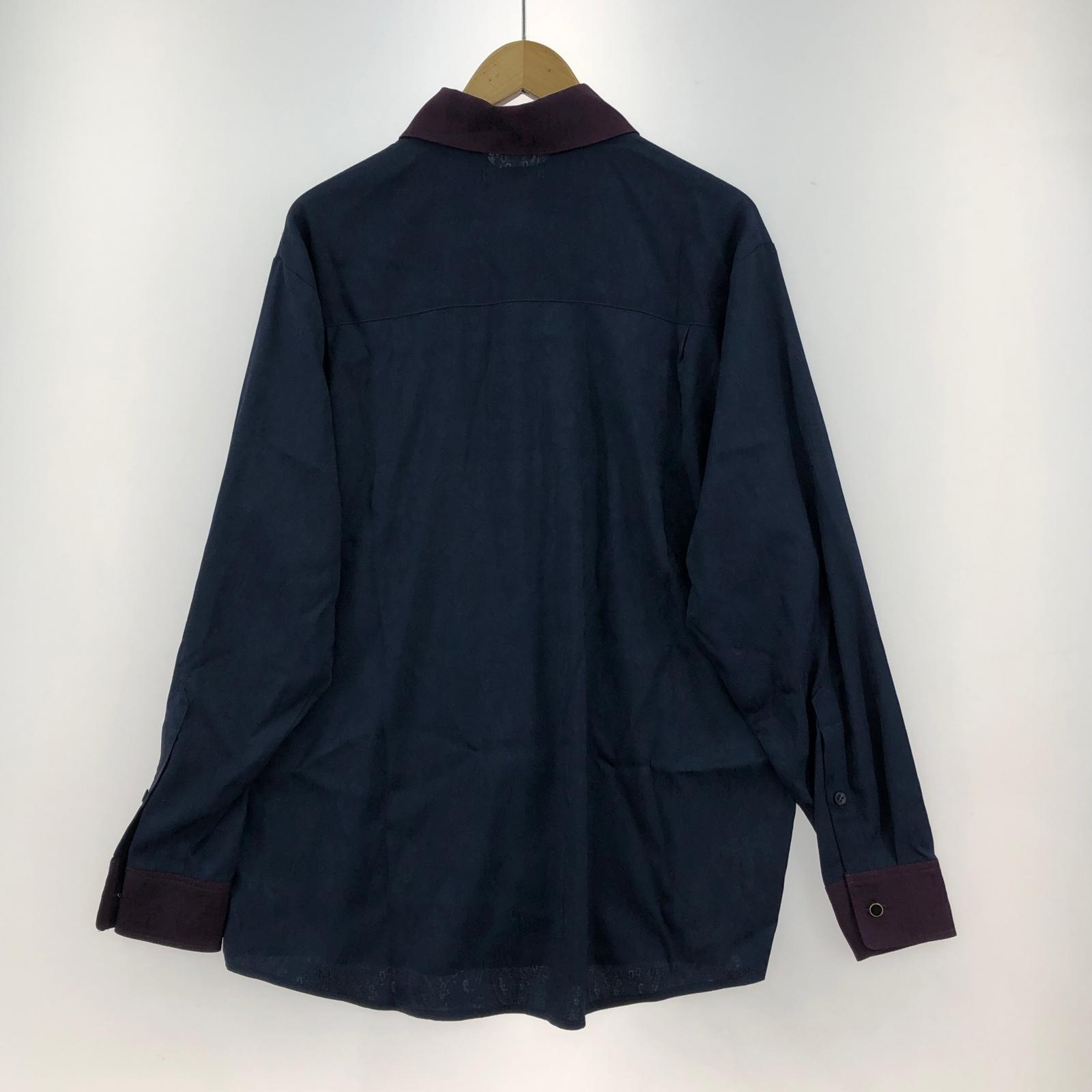 長袖シャツ Noble Paisley Shirt M ネイビー