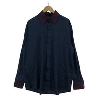 長袖シャツ Noble Paisley Shirt M ネイビー