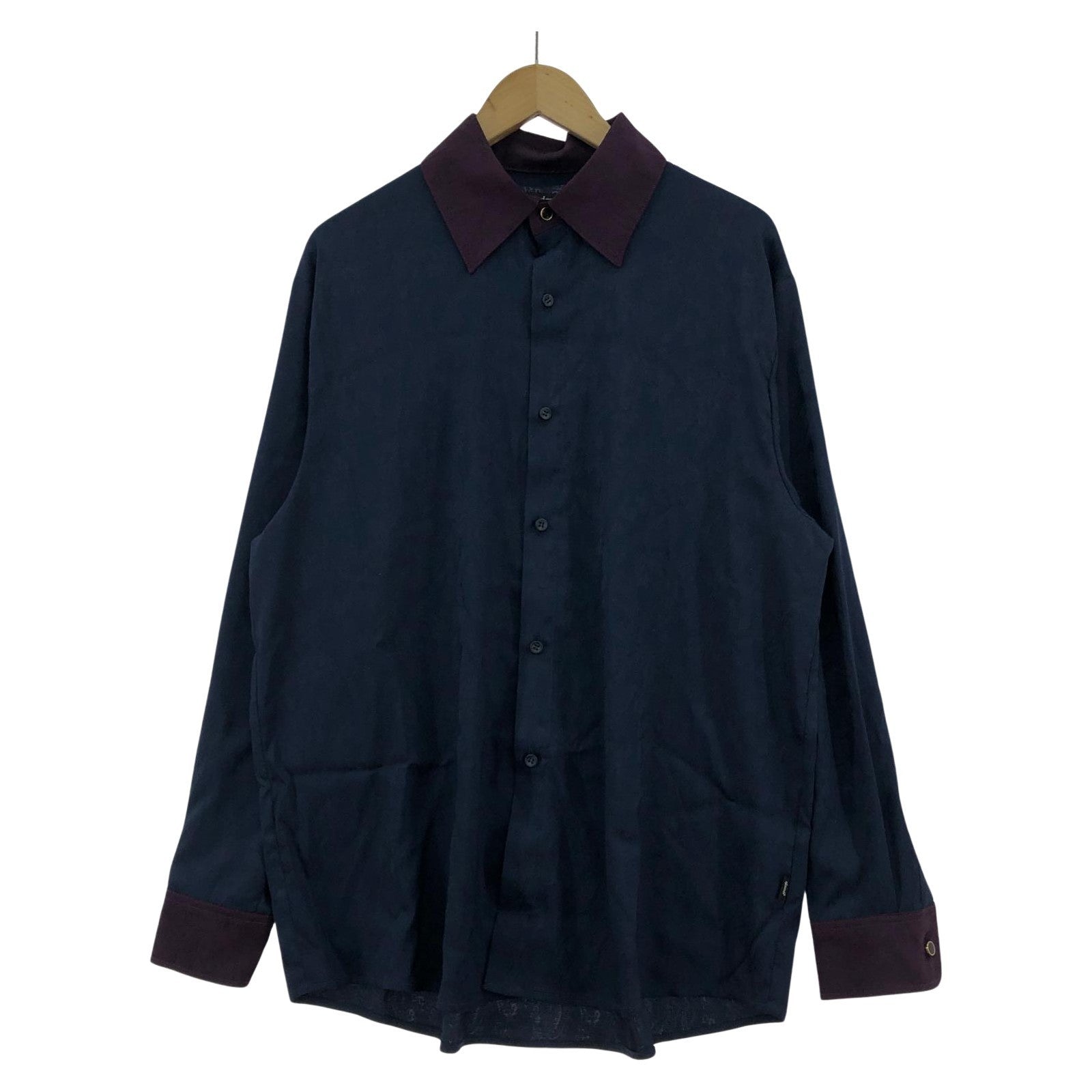 長袖シャツ Noble Paisley Shirt M ネイビー