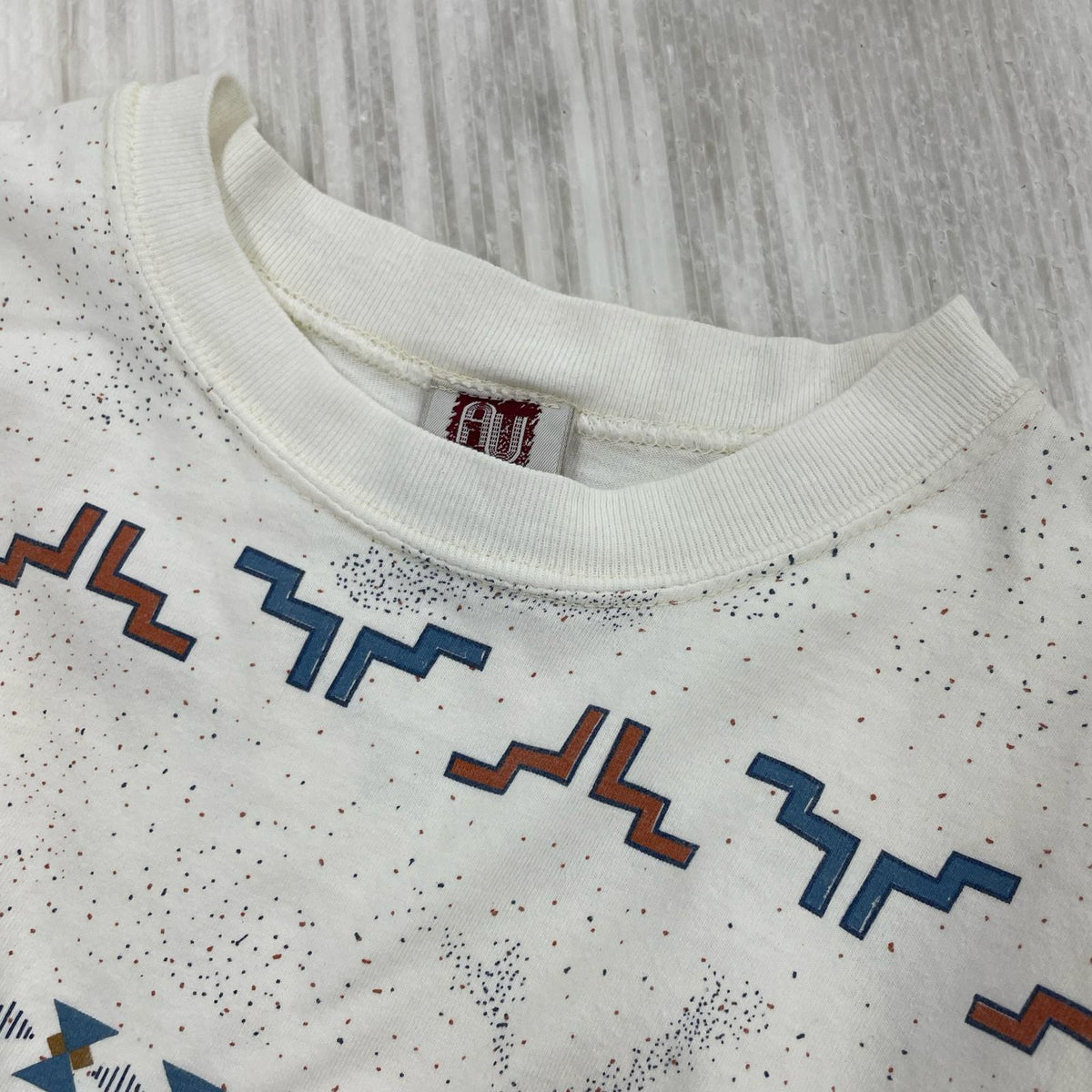 半袖Tシャツ 90s ネイティブ柄 白 USA製 L L ホワイト