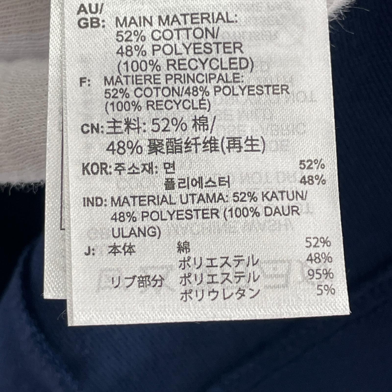 ワンピース adidas ロゴトラック ワンピース 袖汚れ M ネイビー