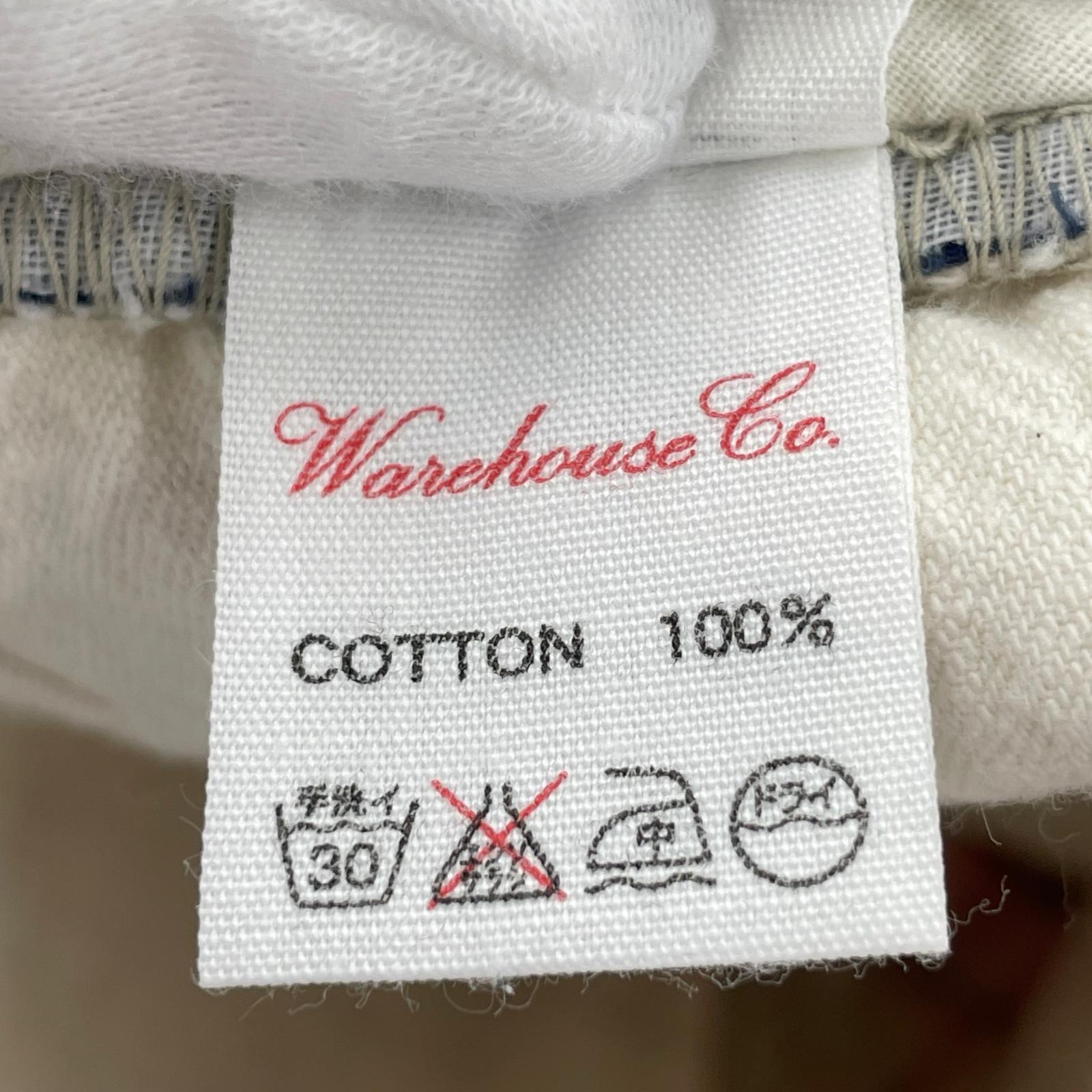 ショートパンツ WAREHOUSE チェックハーフパンツ 赤 (W32) 32 レッド