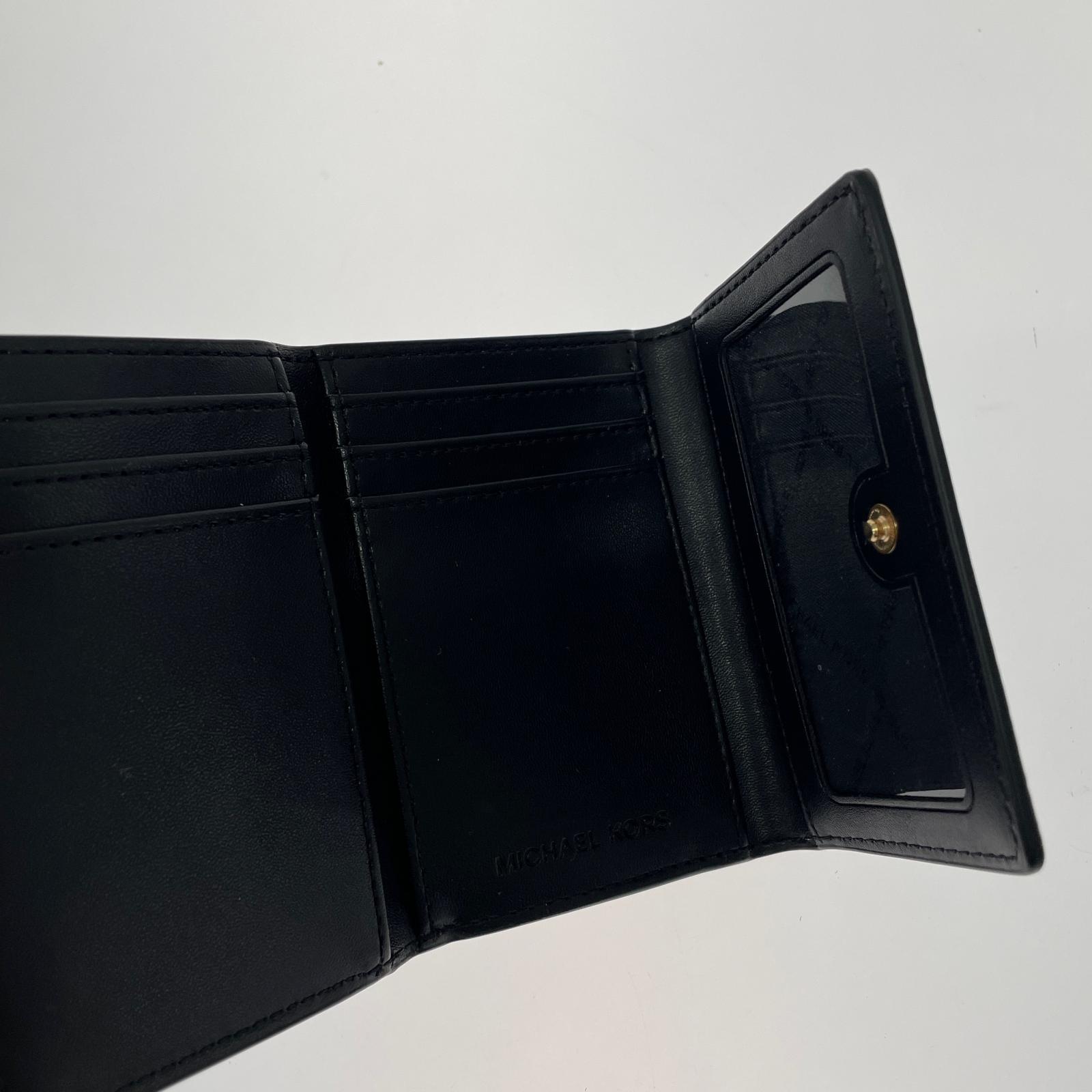 コンパクトウォレット MICHEAL KORS 三つ折り財布 ブラック