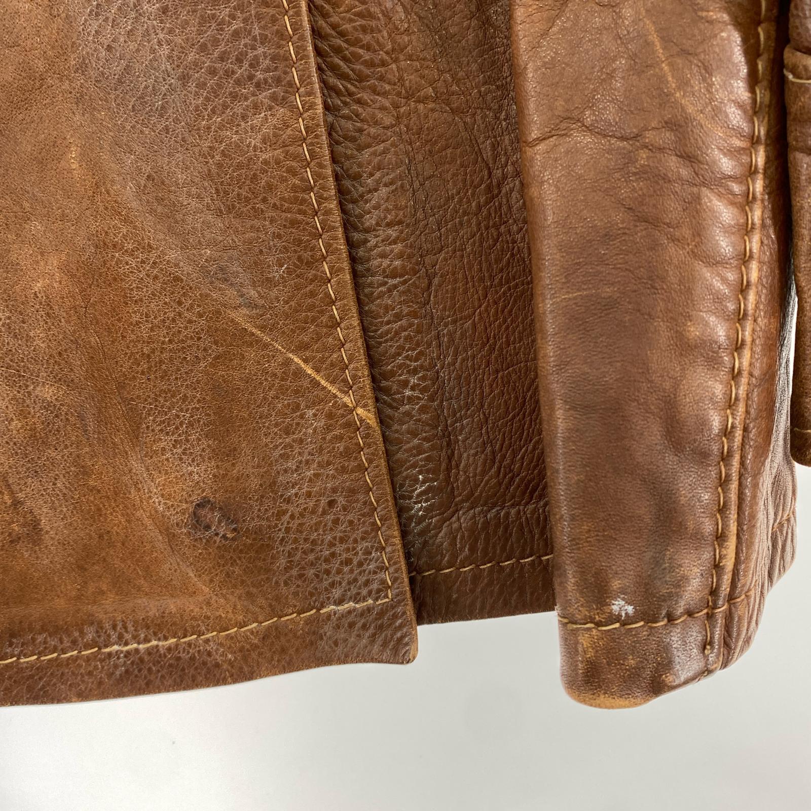レザージャケット オシュワコン 60S レザージャケット ブラウン