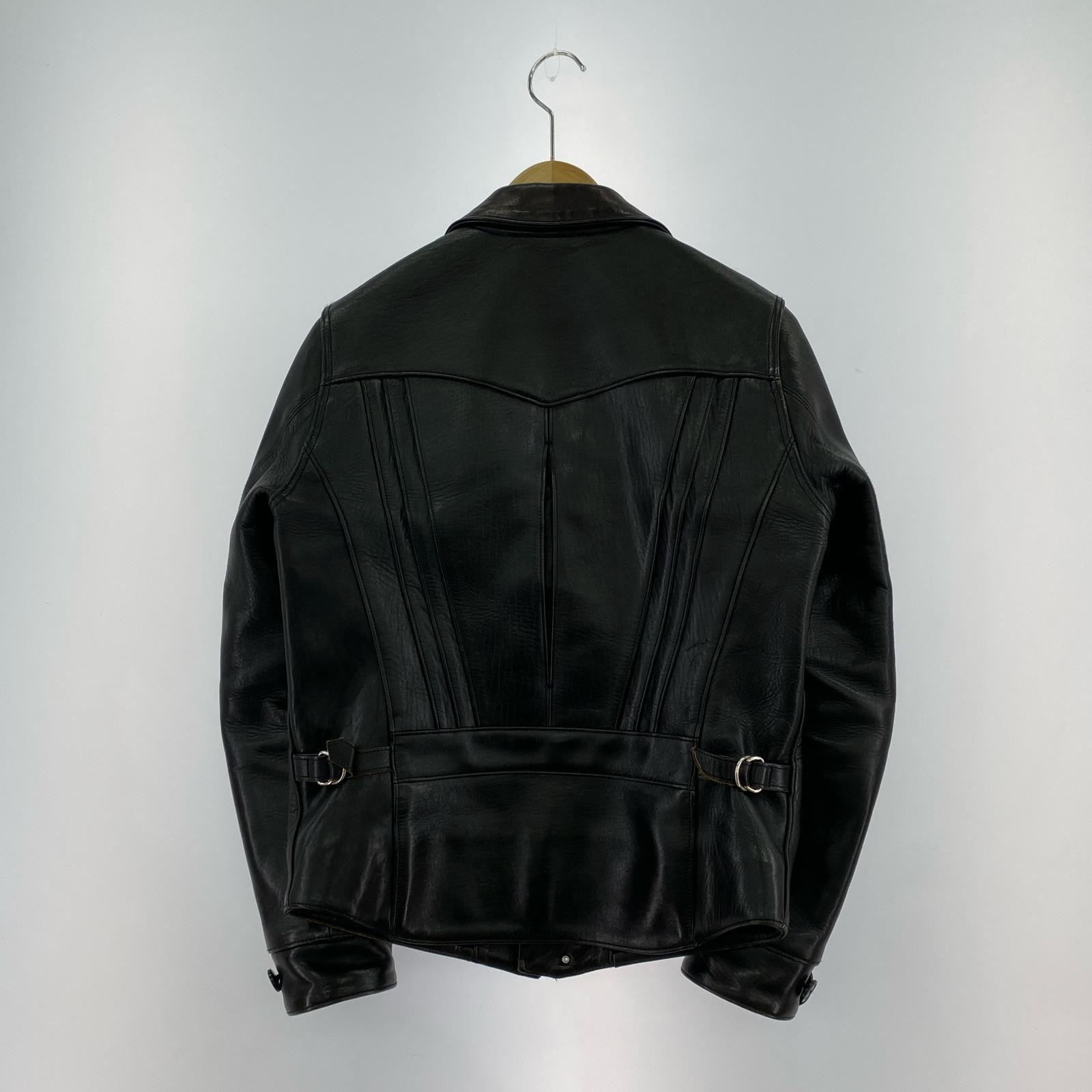 ライダースジャケット FINE CREEK LEATHERS ホースハイドライダース 36 ブラック
