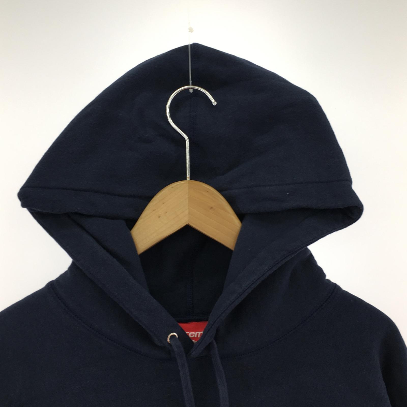 パーカー Supreme 25SS Reverse Hooded Sweatshirt リバースロゴパーカー XL 紺 ネイビー