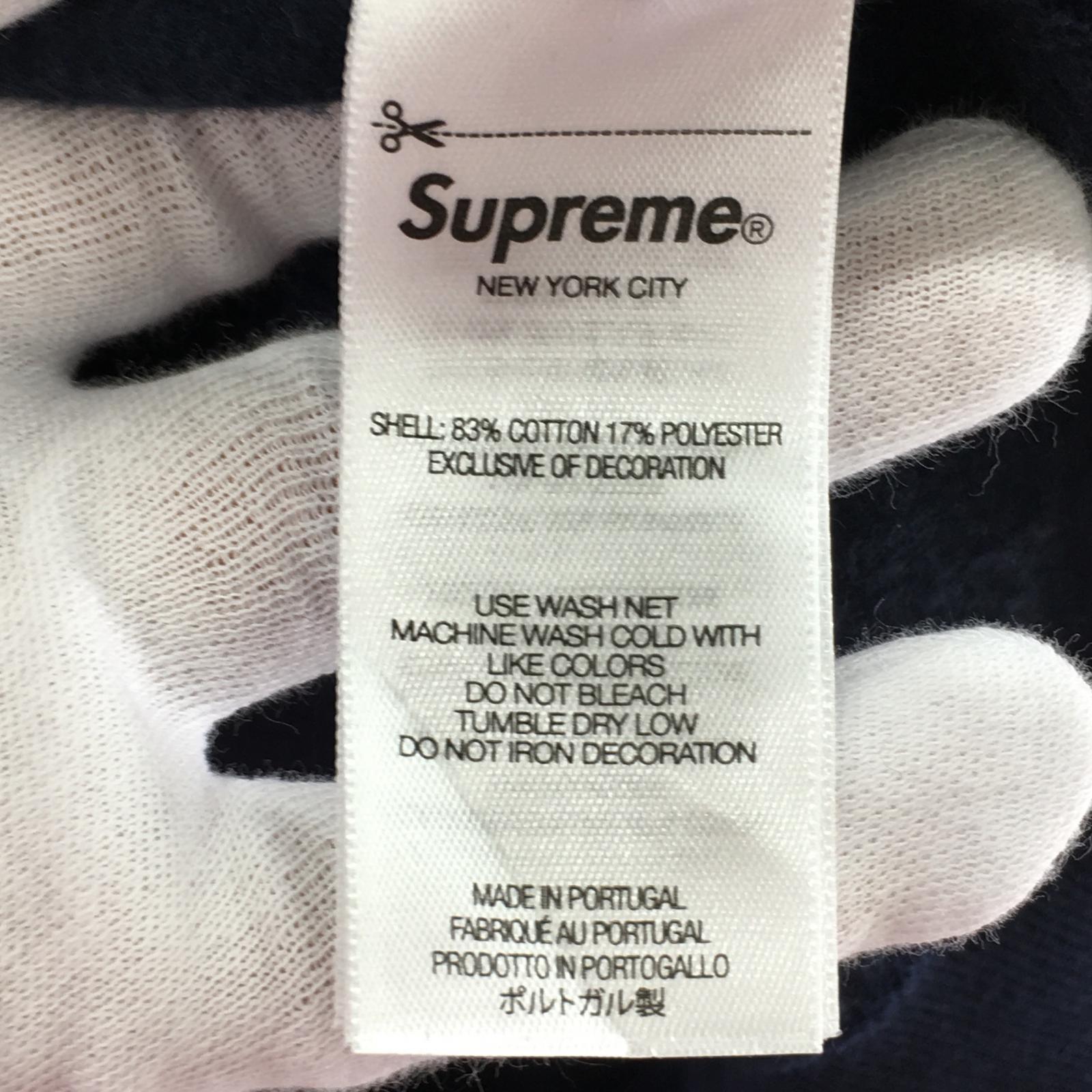 パーカー Supreme 25SS Reverse Hooded Sweatshirt リバースロゴパーカー XL 紺 ネイビー
