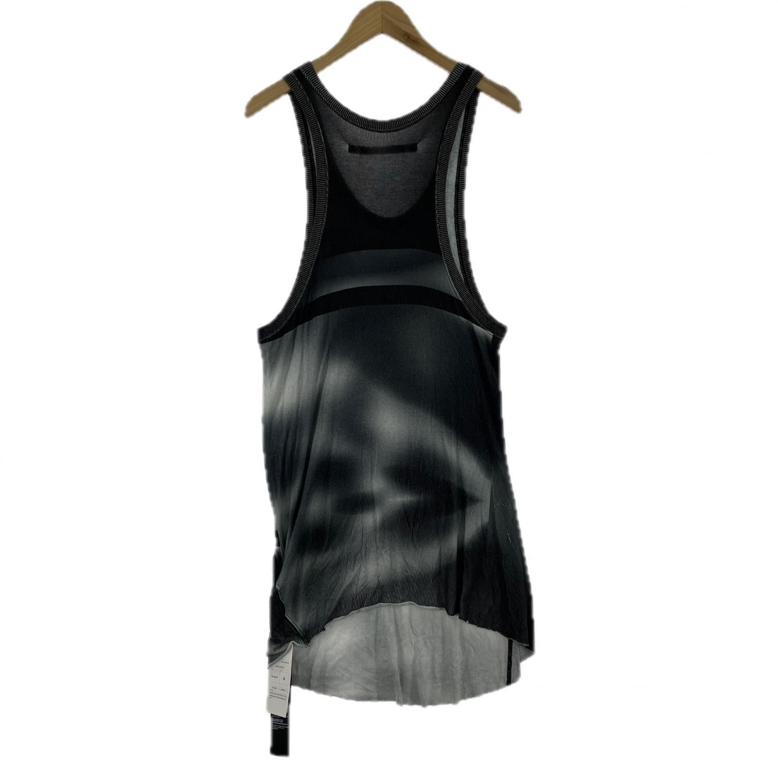 タンクトップ 24 PRE AW Rayon Stretch Rib Tank Top (3) ブラック