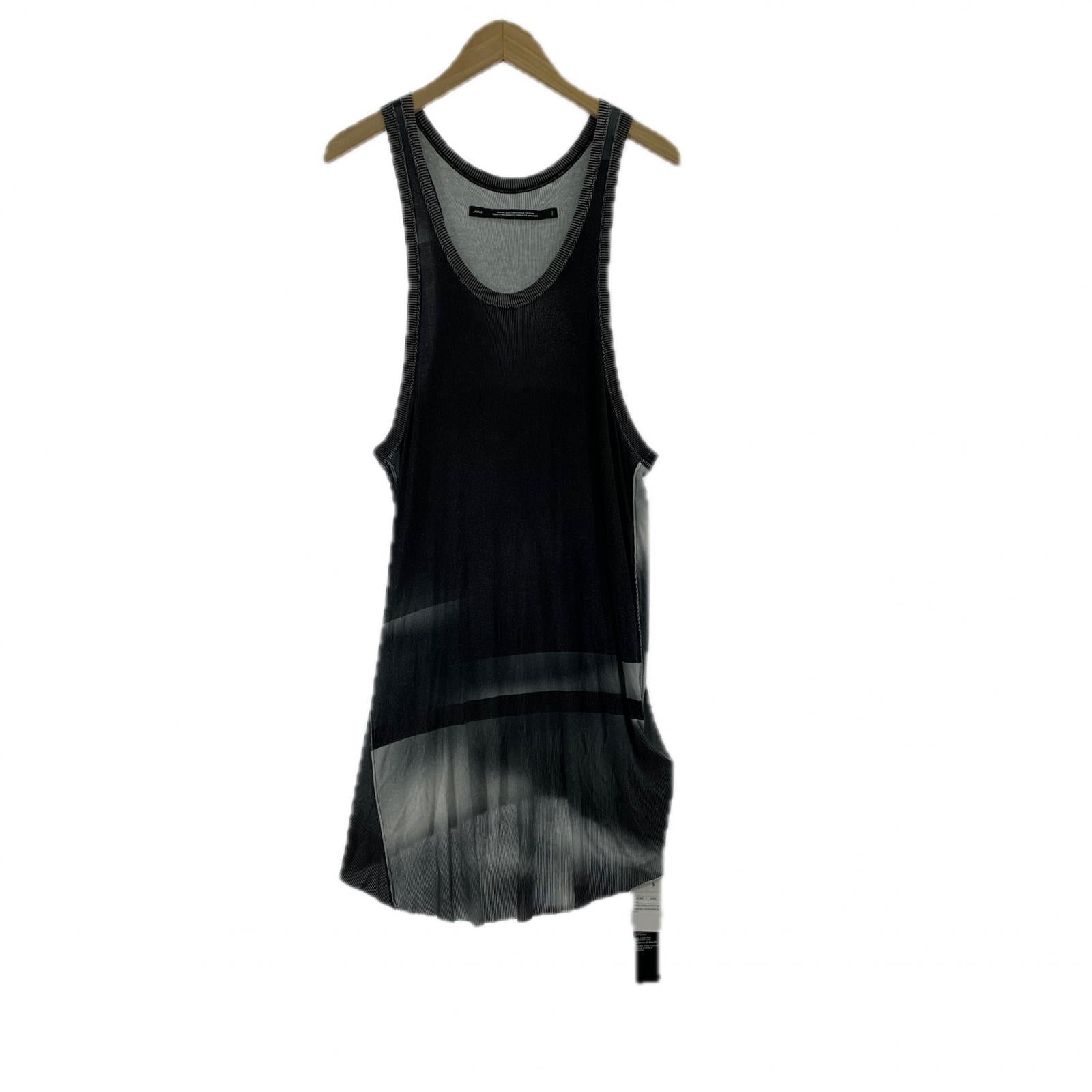 タンクトップ 24 PRE AW Rayon Stretch Rib Tank Top (3) ブラック