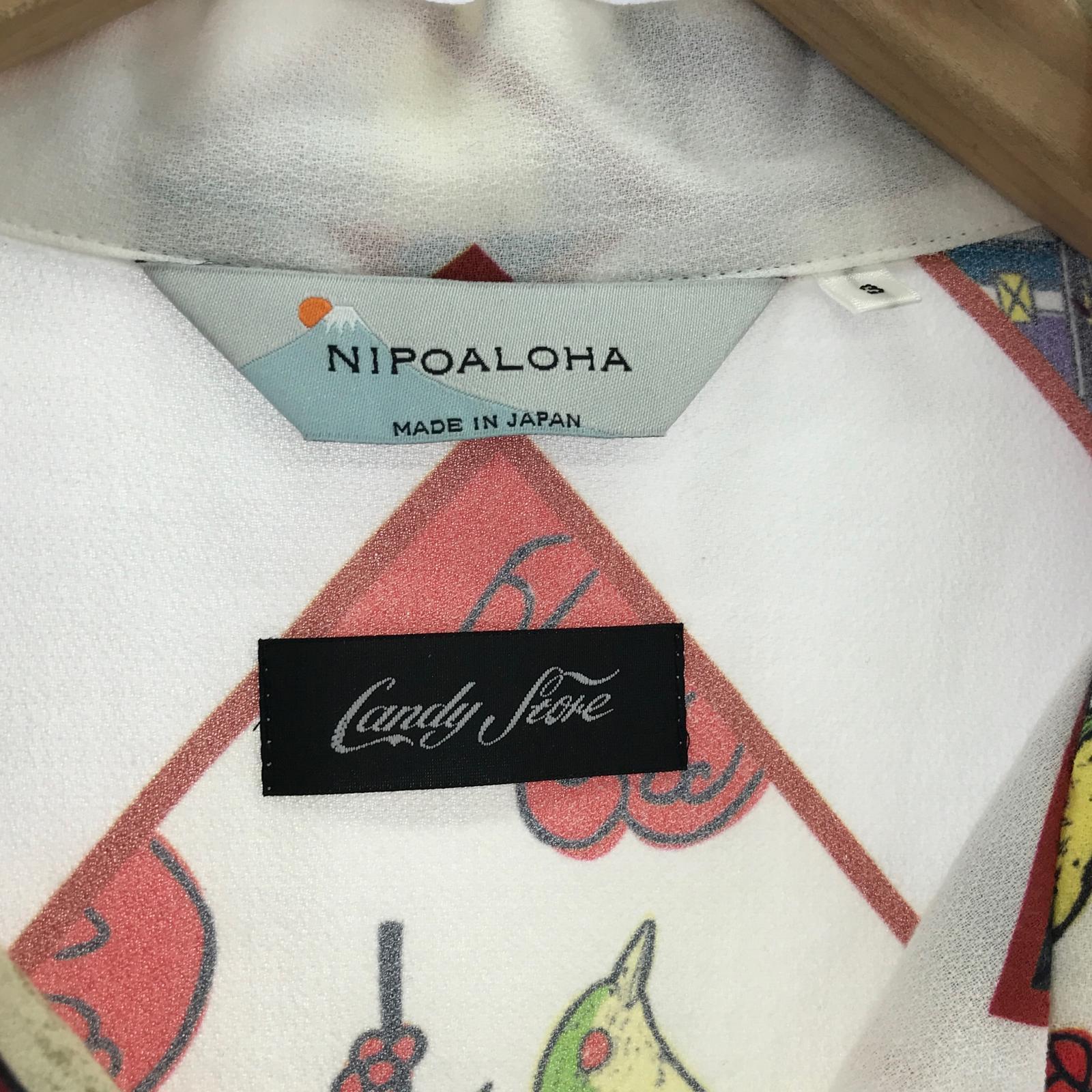 長袖シャツ NIPOALOHA Candy Store別注 花札 3