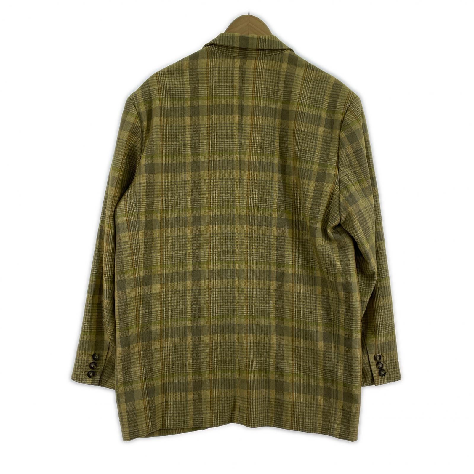 ジャケット Check Over Jacket 38 イエロー