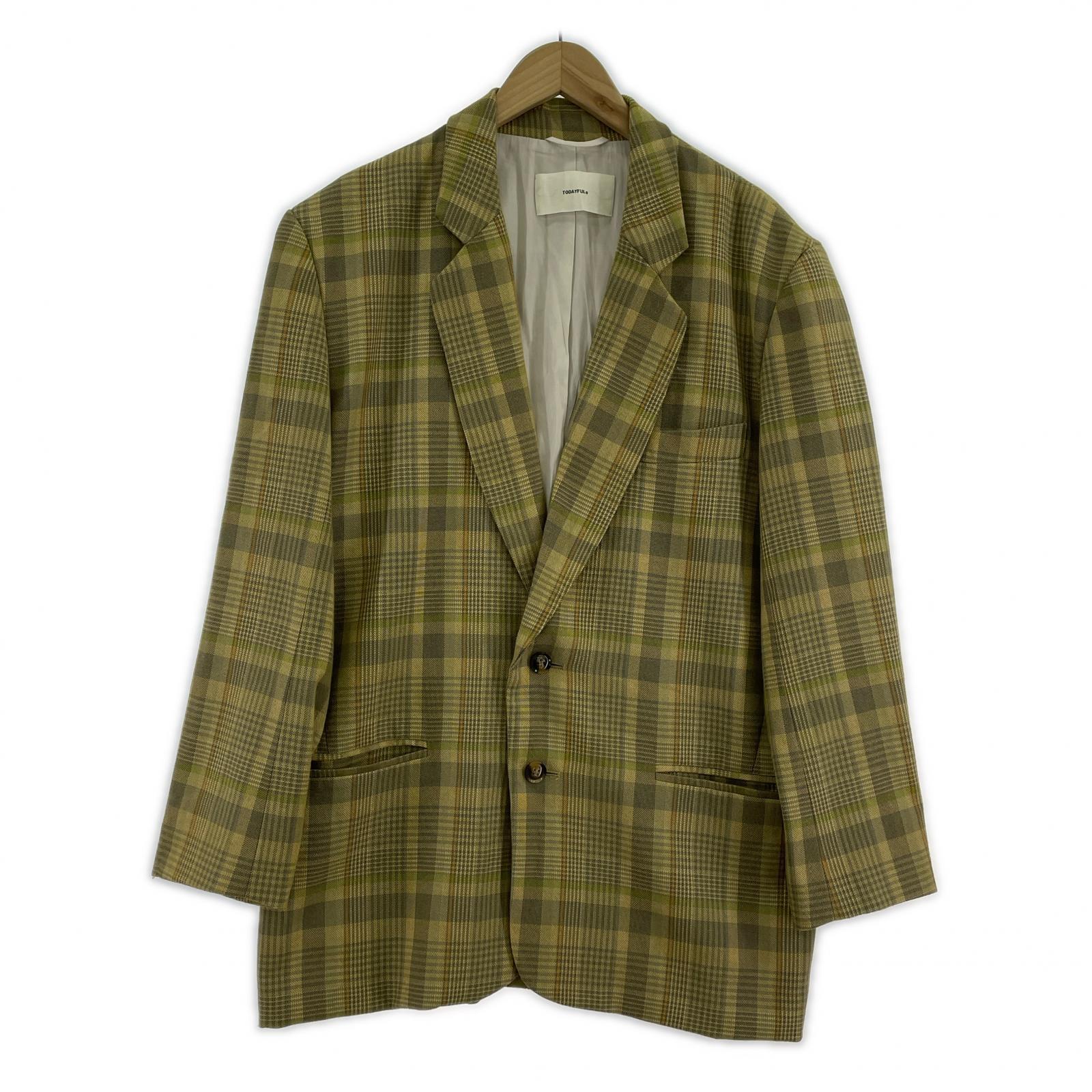 ジャケット Check Over Jacket 38 イエロー