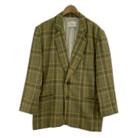 ジャケット Check Over Jacket 38 イエロー