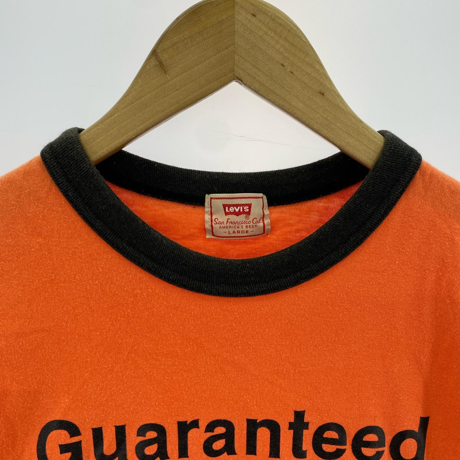 半袖Tシャツ 90s リンガー (L) オレンジ L
