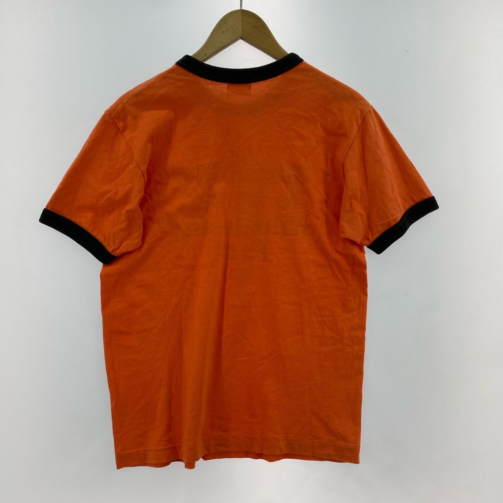 半袖Tシャツ 90s リンガー (L) オレンジ L