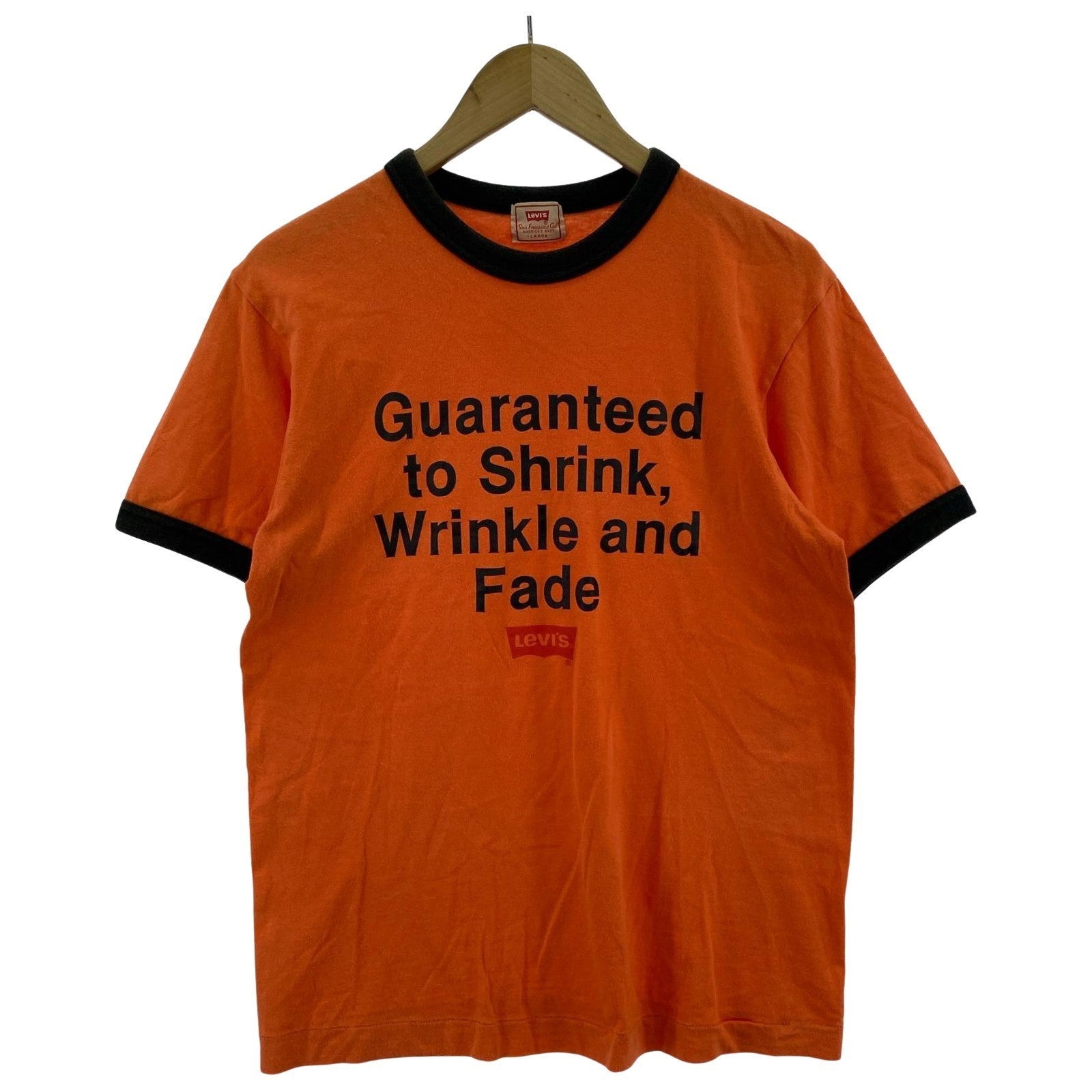 半袖Tシャツ 90s リンガー (L) オレンジ L
