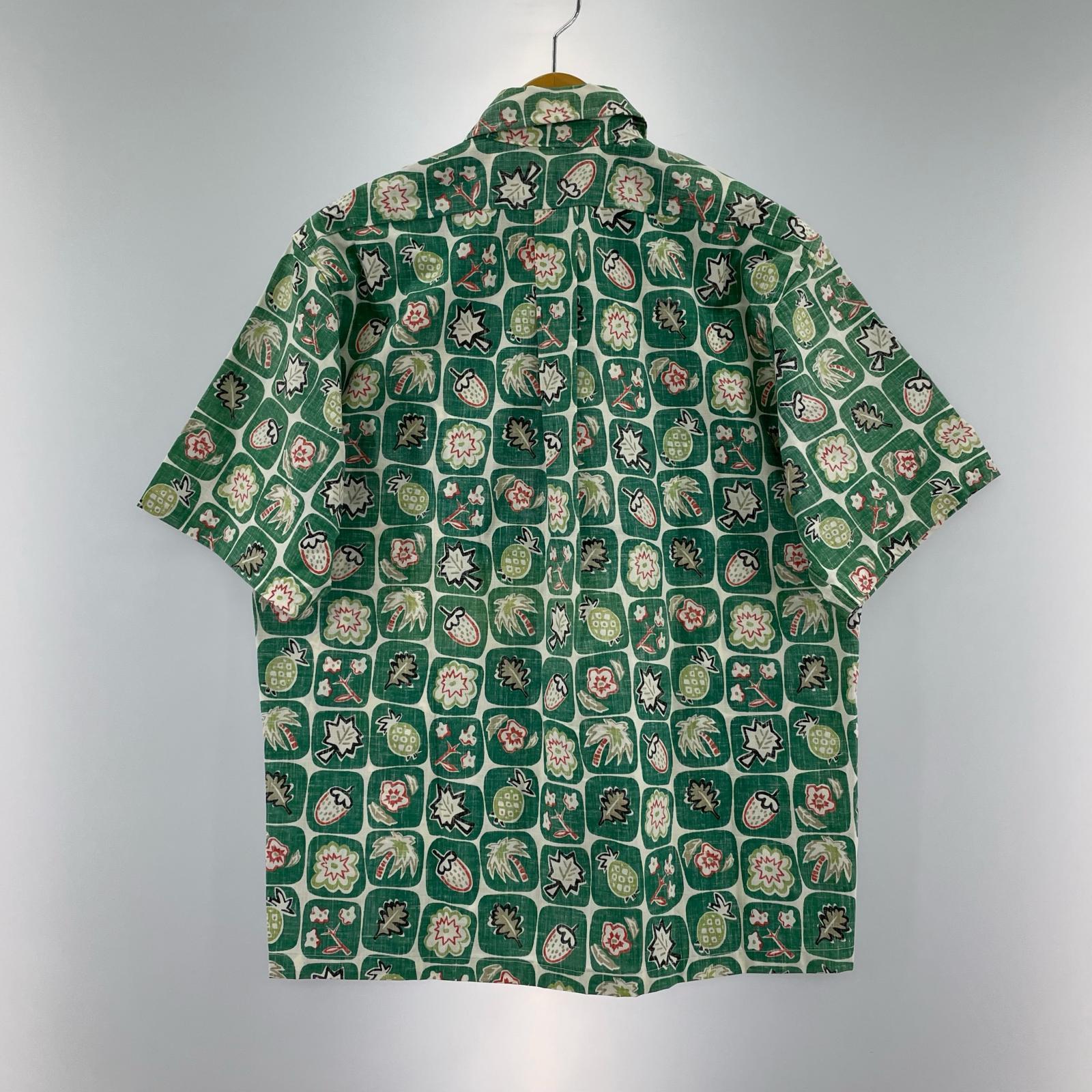 半袖シャツ 90s reyn spooner アロハシャツ 総柄 (S) S グリーン