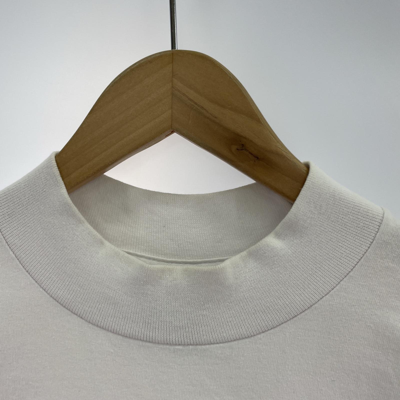 長袖Tシャツ MOCK TURTLE L/S TEE 白 ホワイト