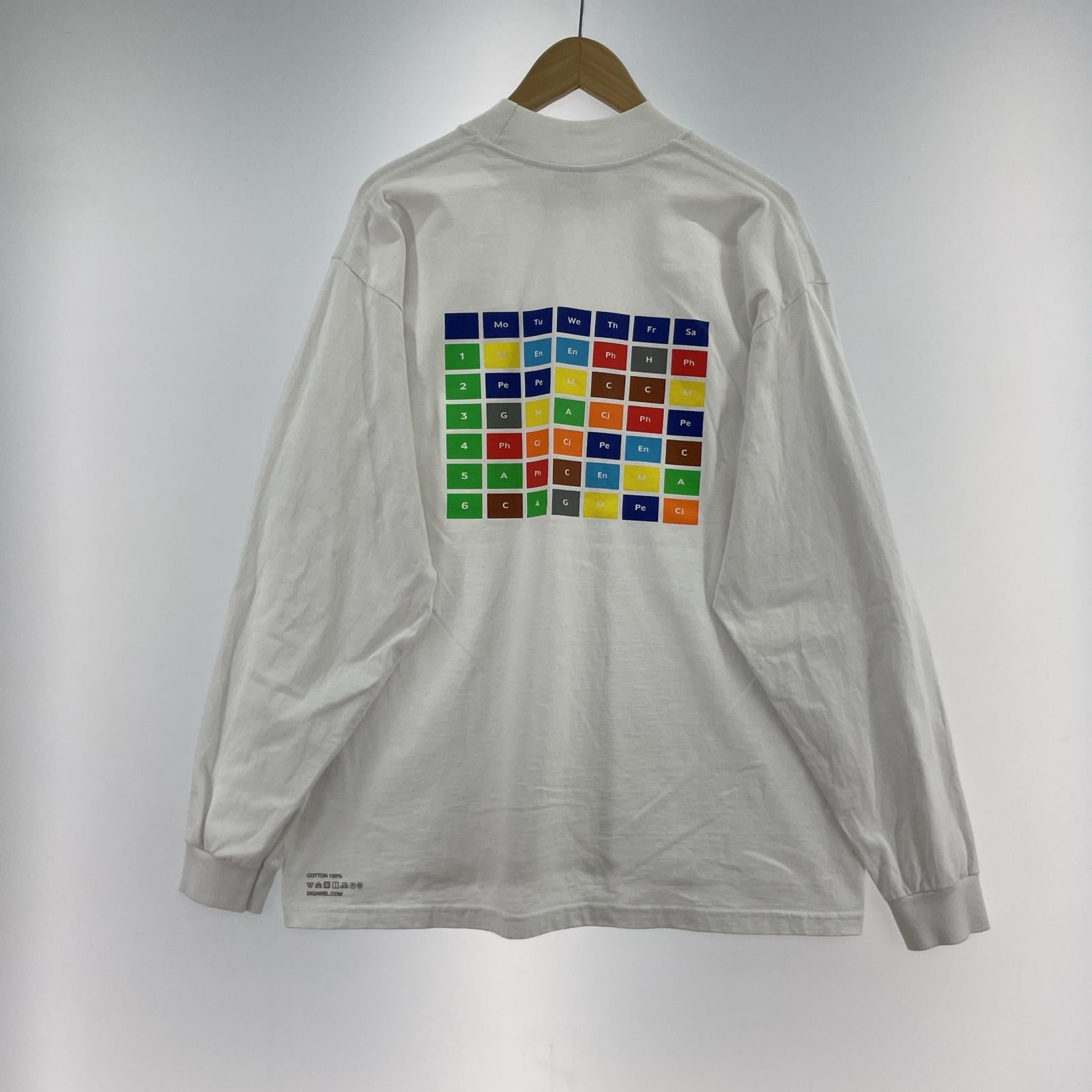 長袖Tシャツ MOCK TURTLE L/S TEE 白 ホワイト