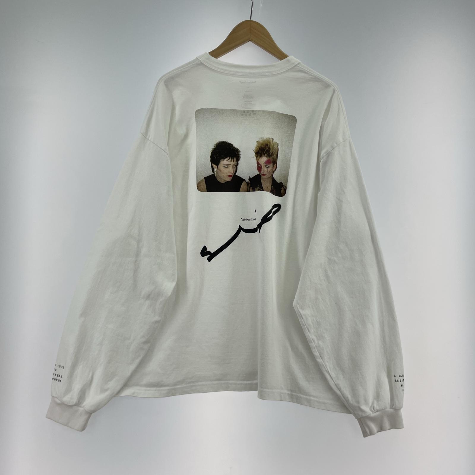 長袖Tシャツ Vektor shop Simon Barker PUNK’S DEAD ホワイト