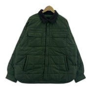 ジャケット QUILTED PUFFY SHIRT/グリーン L グリーン