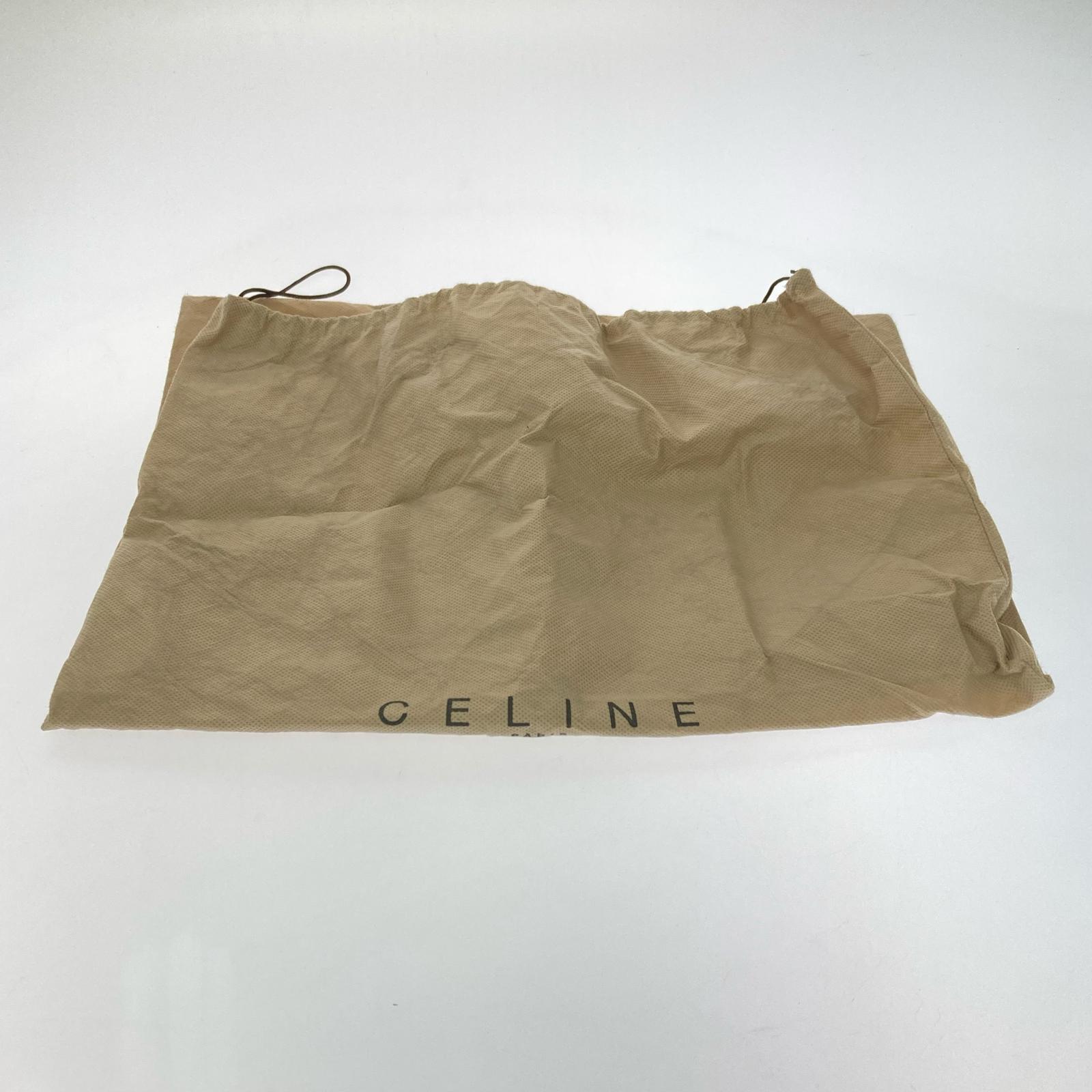 CELINE エナメル マカダム ショルダーバッグ