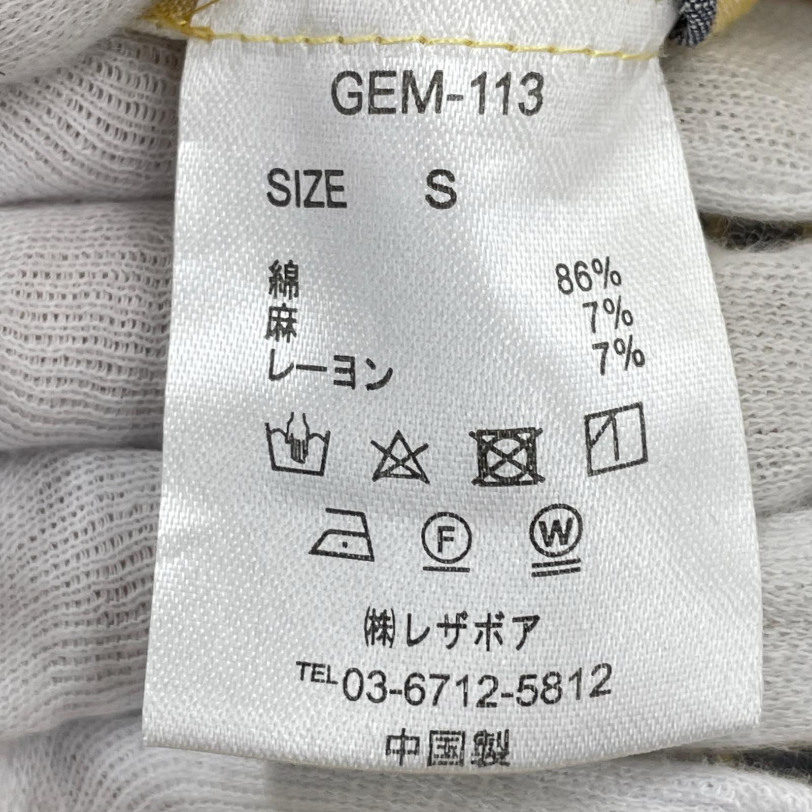 ワンピース la peau de gem L/Sストライプワンピース S