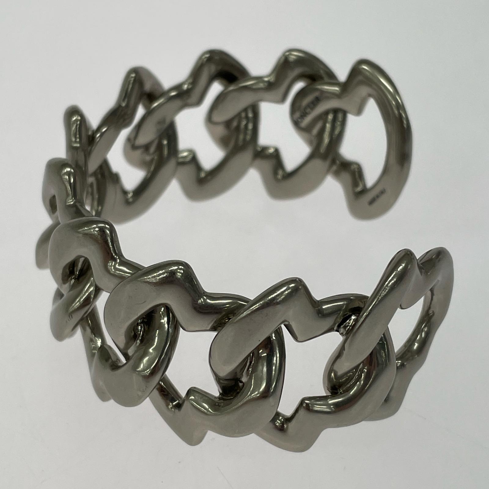 ブレスレット MONCLER COQ BRACELET バングル シルバー