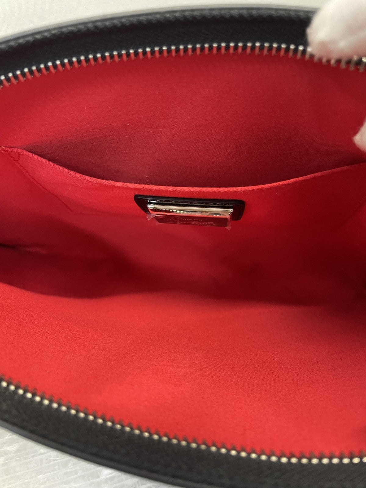 C.Louboutin スパイクスタッズ クラッチバッグ 黒