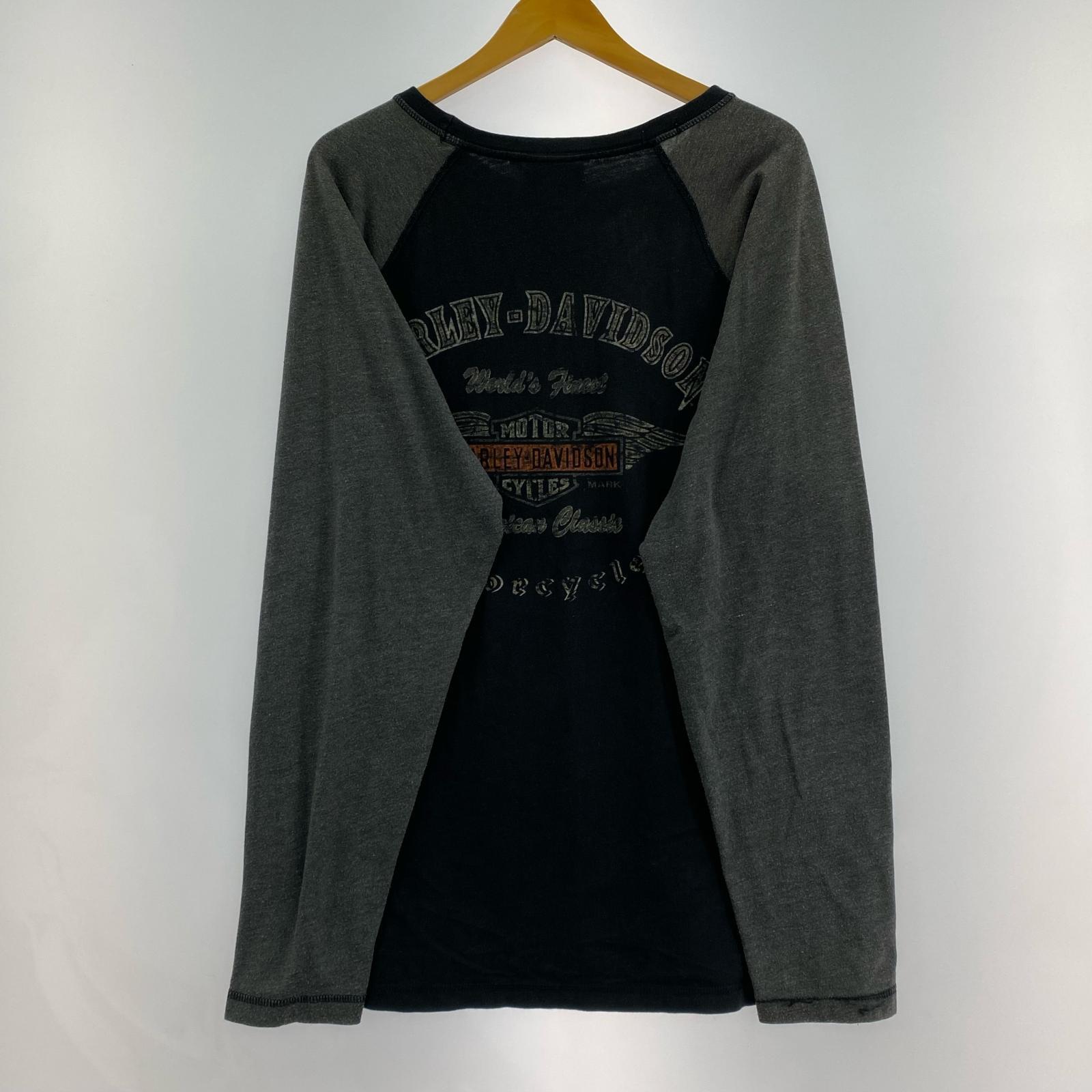 長袖Tシャツ Raglan L/S Tee BLK/GRY L L ブラック