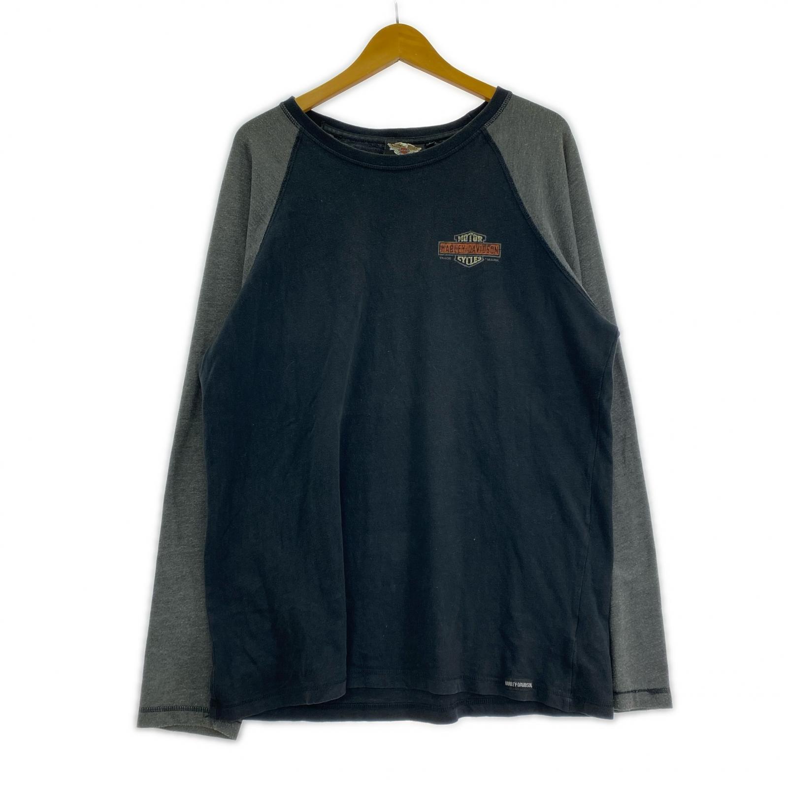 長袖Tシャツ Raglan L/S Tee BLK/GRY L L ブラック