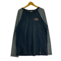 長袖Tシャツ Raglan L/S Tee BLK/GRY L L ブラック