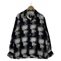 長袖シャツ WACKO MARIA×HANNIBAL 21AW HAWAIIAN SHIRT L/S M M ブラック