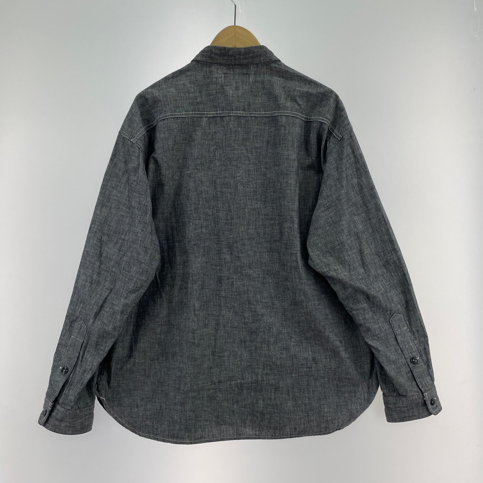 長袖シャツ DESCENDANT NOFOLK CHAMBRAY LS SHIRT シャンブレーシャツ 1 グレー