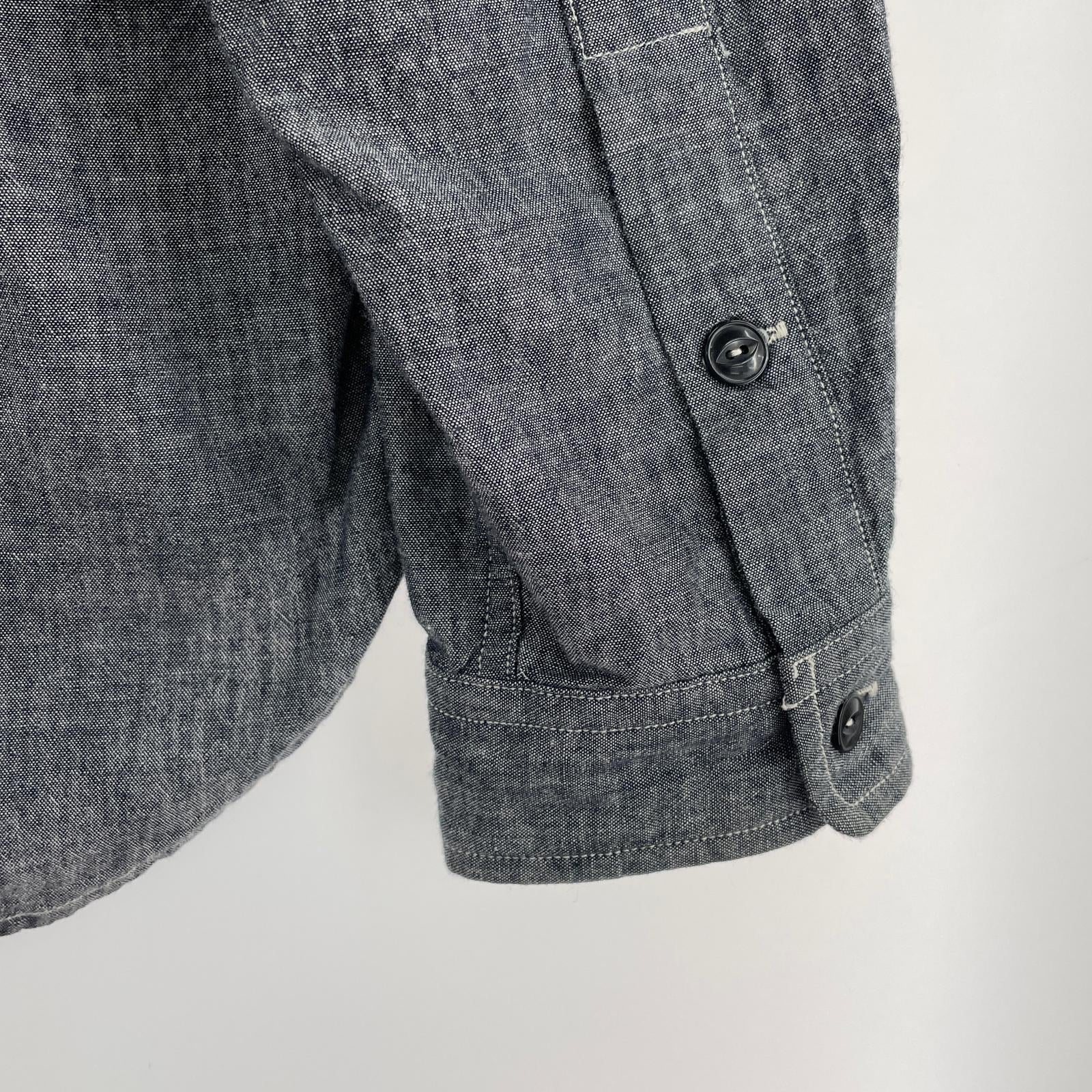 長袖シャツ DESCENDANT NOFOLK CHAMBRAY LS SHIRT シャンブレーシャツ 1 グレー