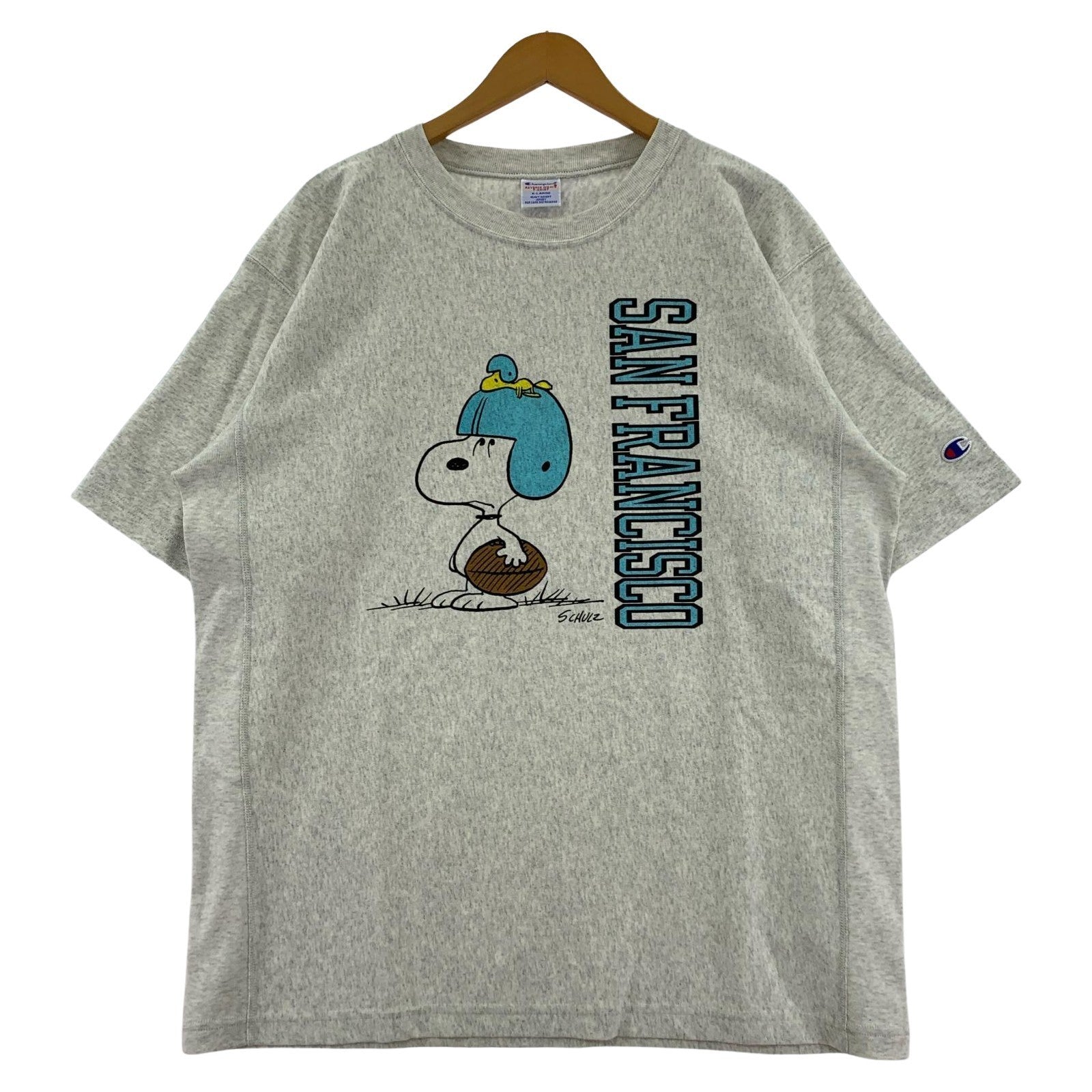 半袖Tシャツ ×PEANUTS/REVERSE WEAVE/XL/C3-B352 グレー