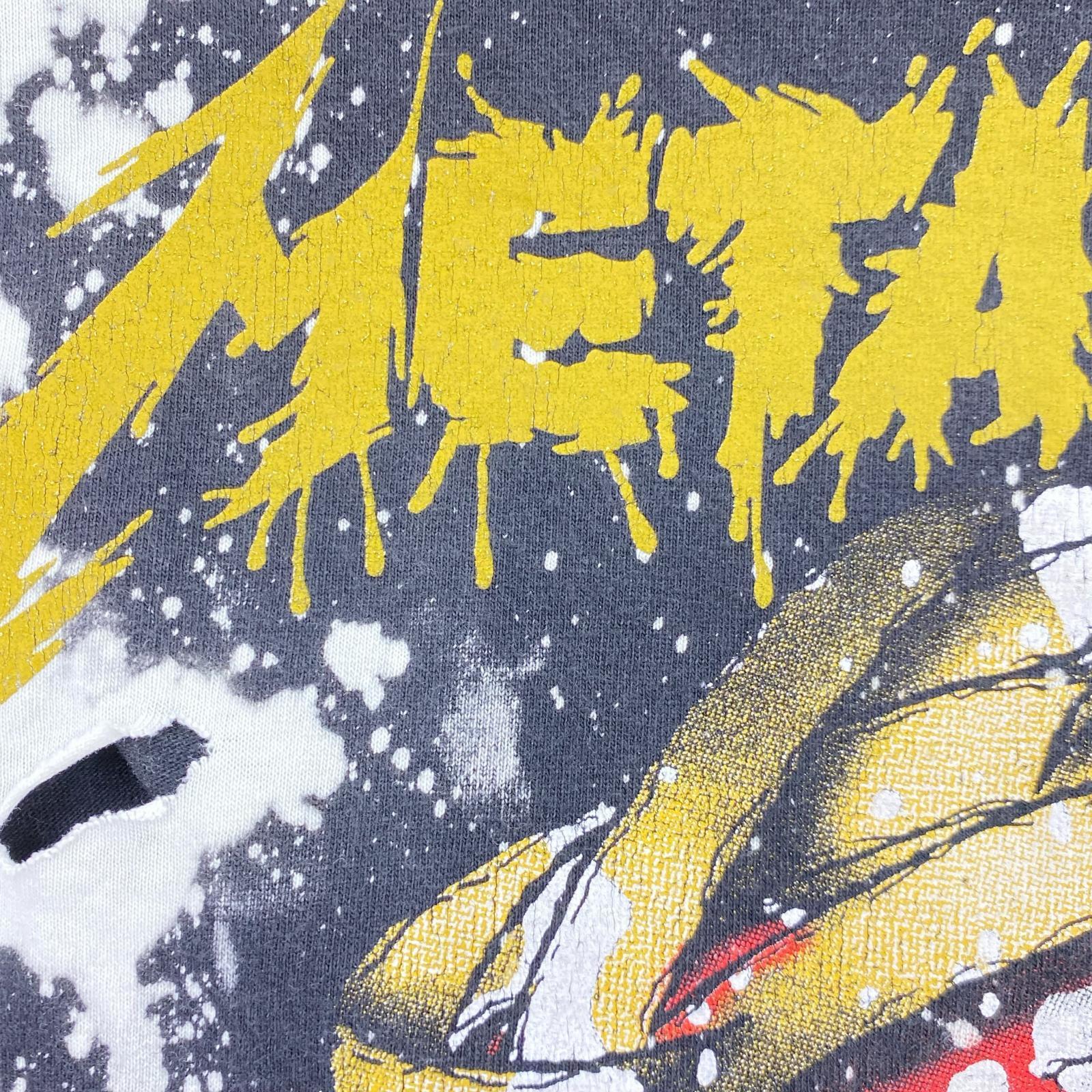 半袖Tシャツ METALLICA 総柄 黒(XL) ブラック