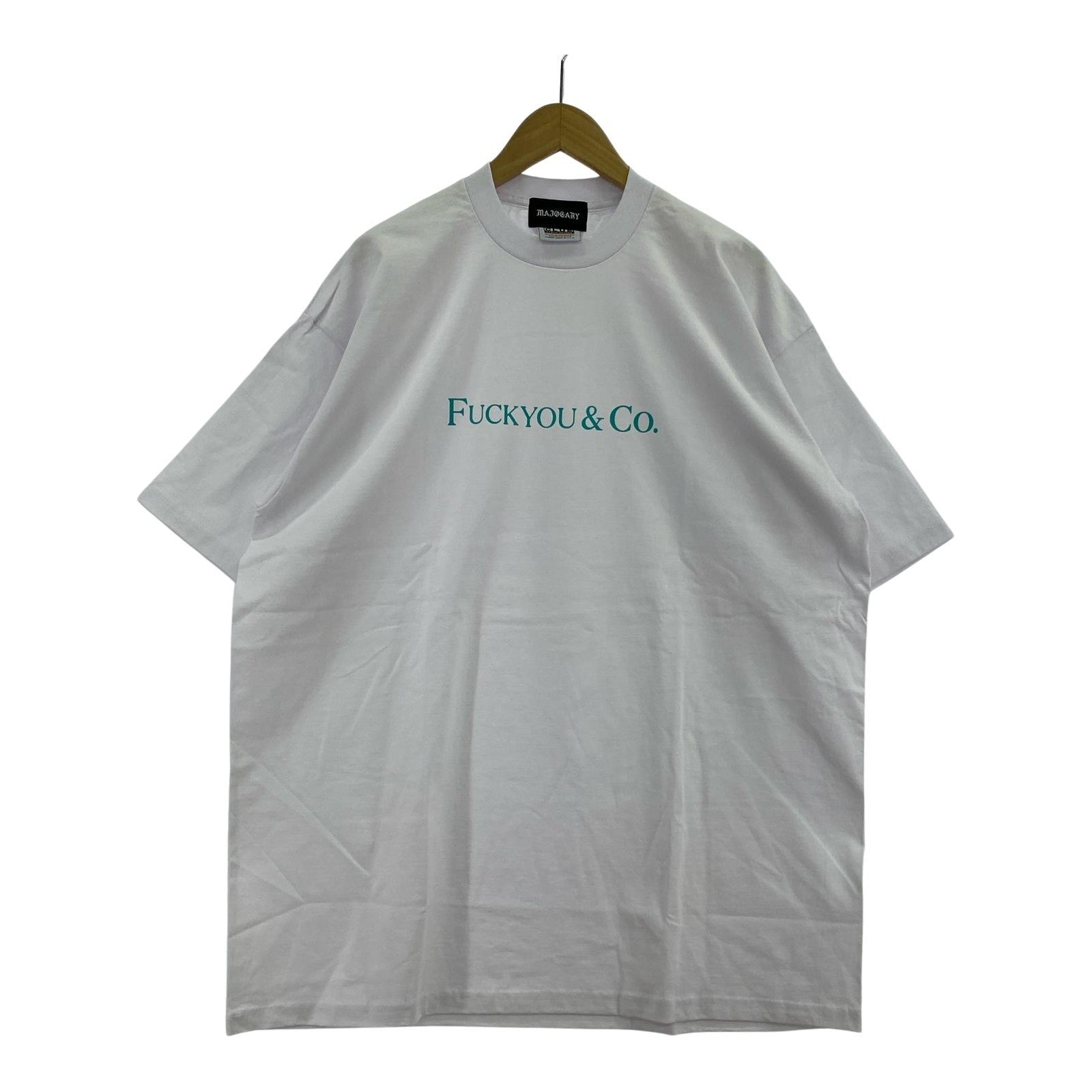 半袖Tシャツ MAJOGARY 魔女狩 FUCK YOU & Co. 2XL ホワイト