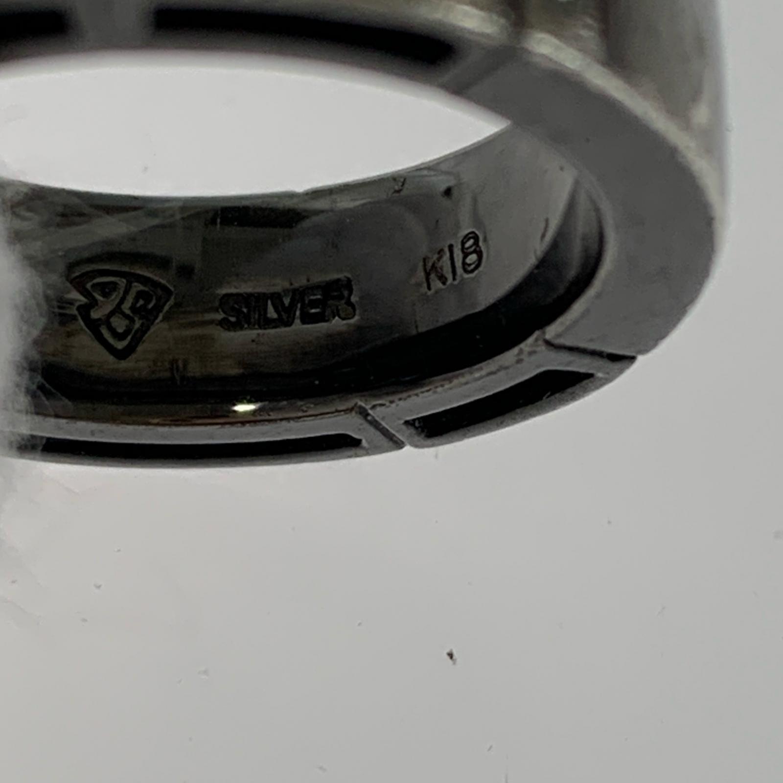 リング・指輪 FOUR SEAM K18/SILVER 混合リング シルバー