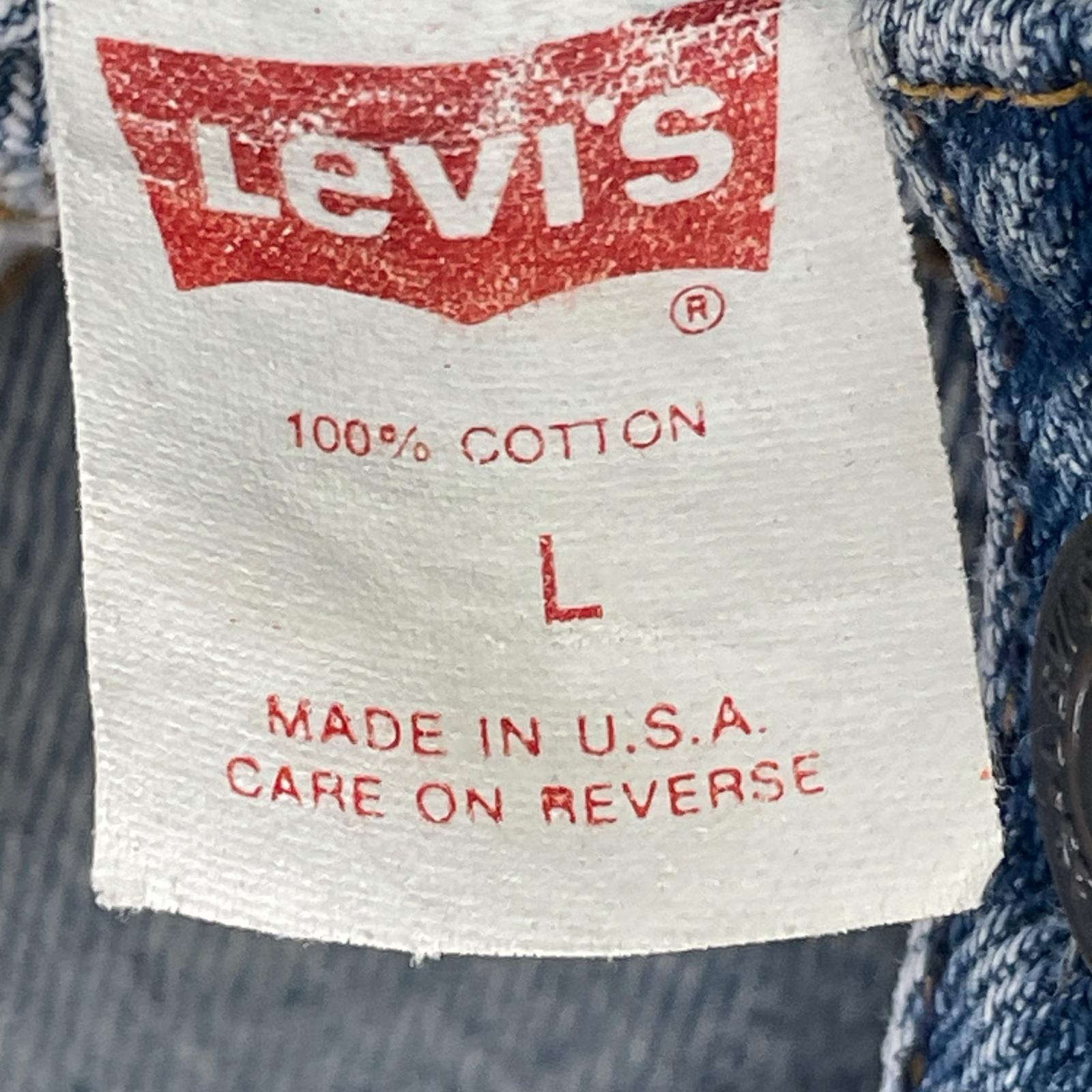 デニムジャケット 57508-0218 バックペイント(L) L ブルー