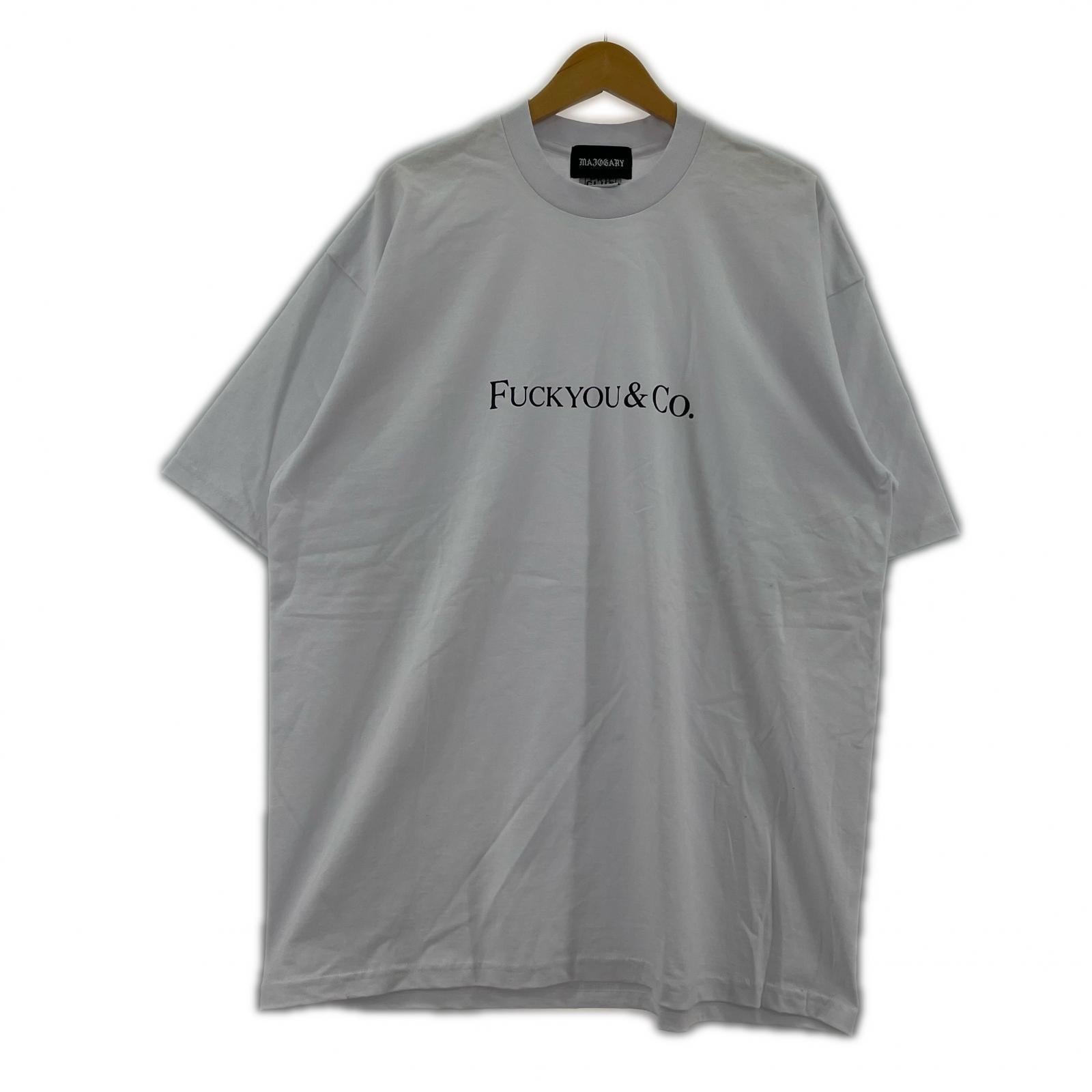 半袖シャツ MAJOGARY PROCLUB FUCKYOU&CO. TEE 白 (2XL) ホワイト