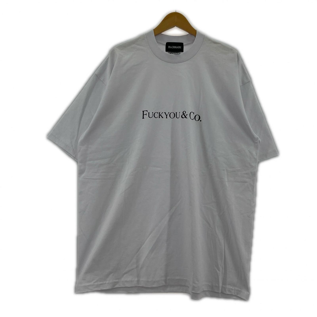 半袖シャツ MAJOGARY PROCLUB FUCKYOU&CO. TEE 白 (2XL) ホワイト