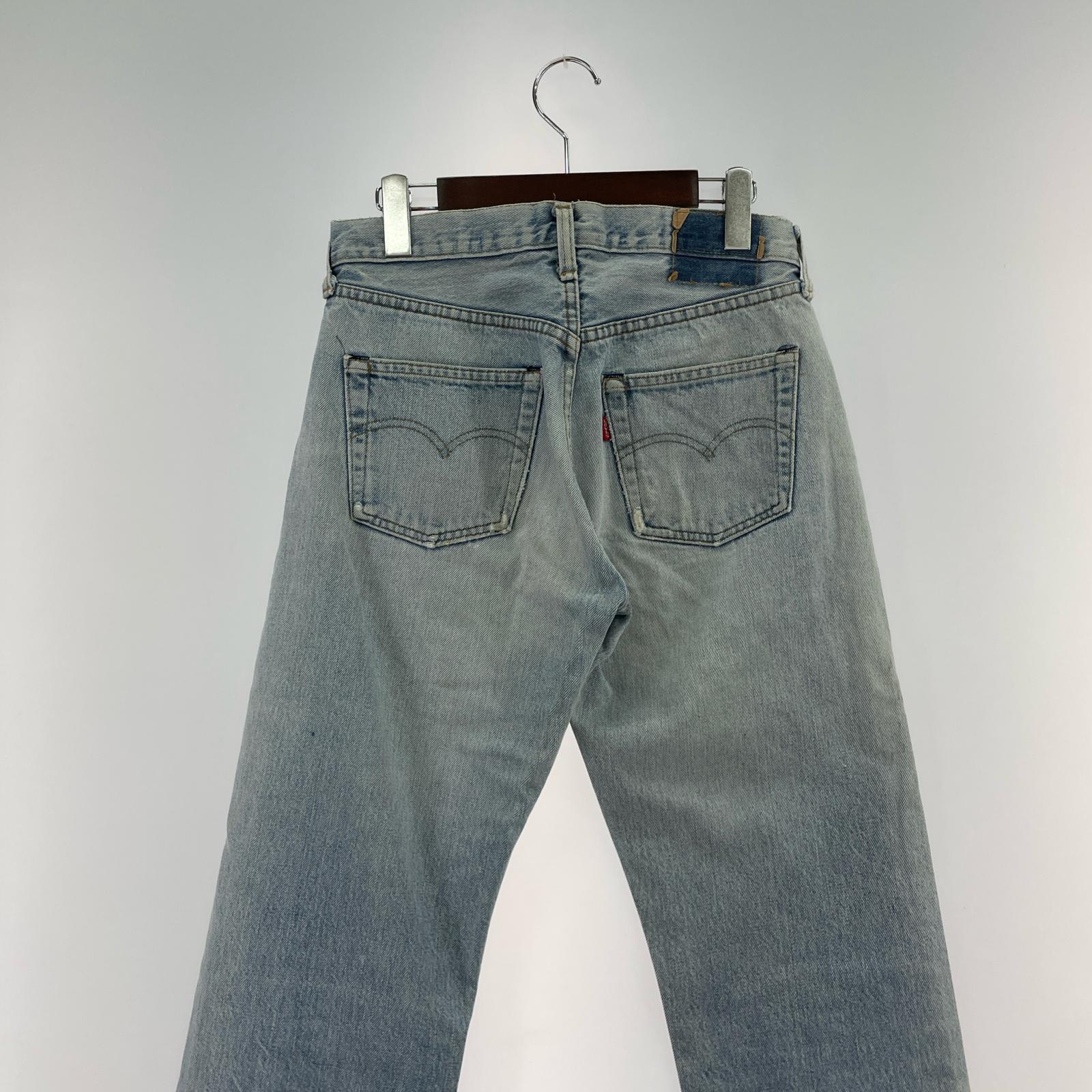 デニムパンツ 80s 501 赤耳 デニムパンツ ボタン裏6