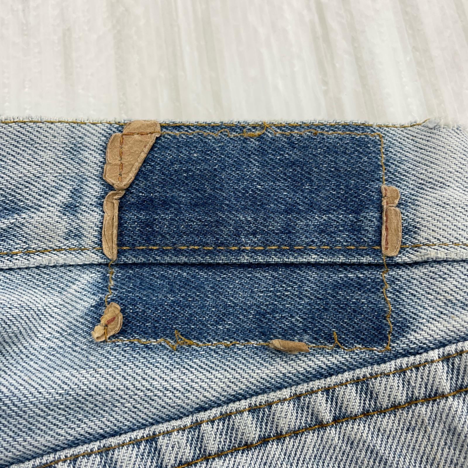 デニムパンツ 80s 501 赤耳 デニムパンツ ボタン裏6